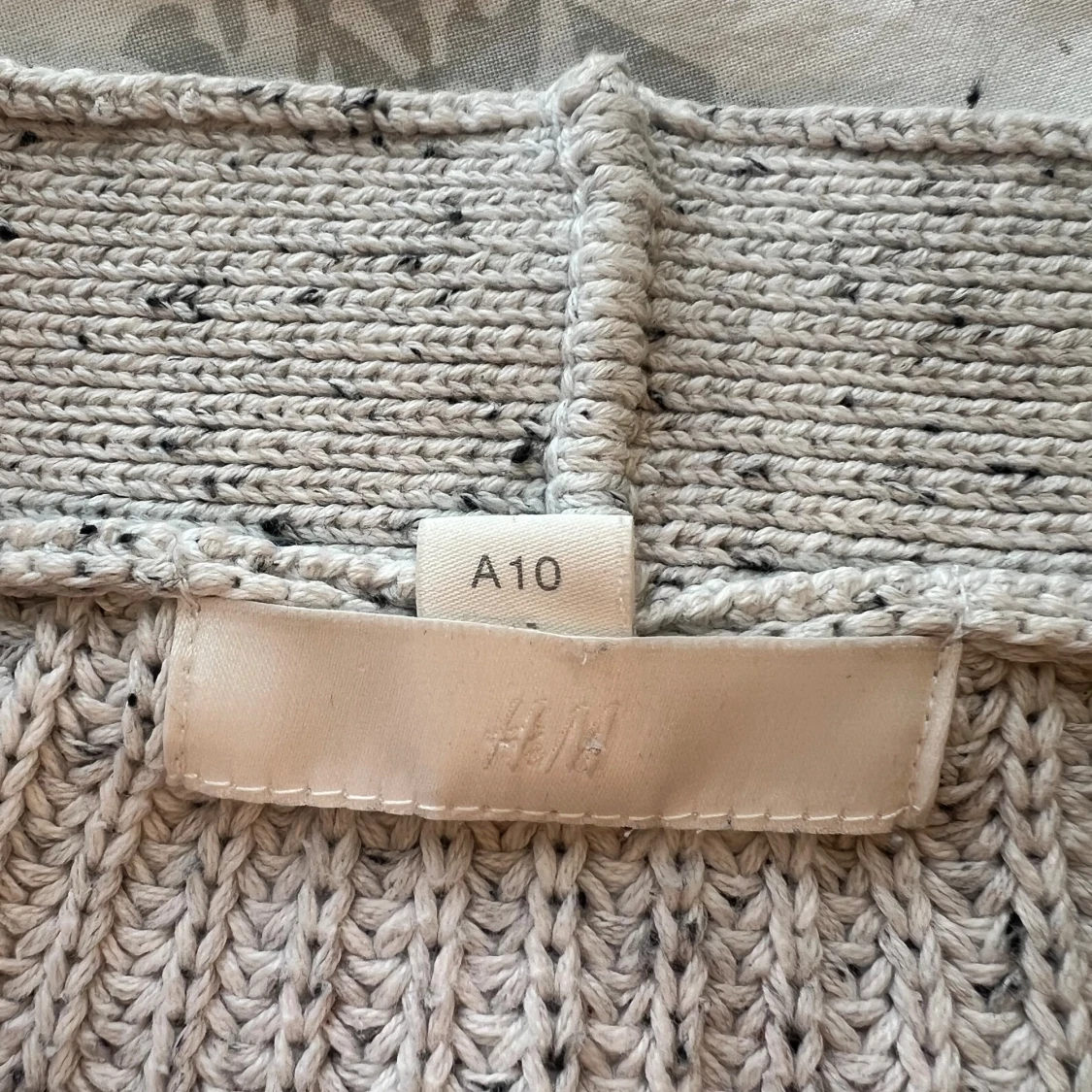 Ljusgrå chunky stickad kofta från H&M - 2