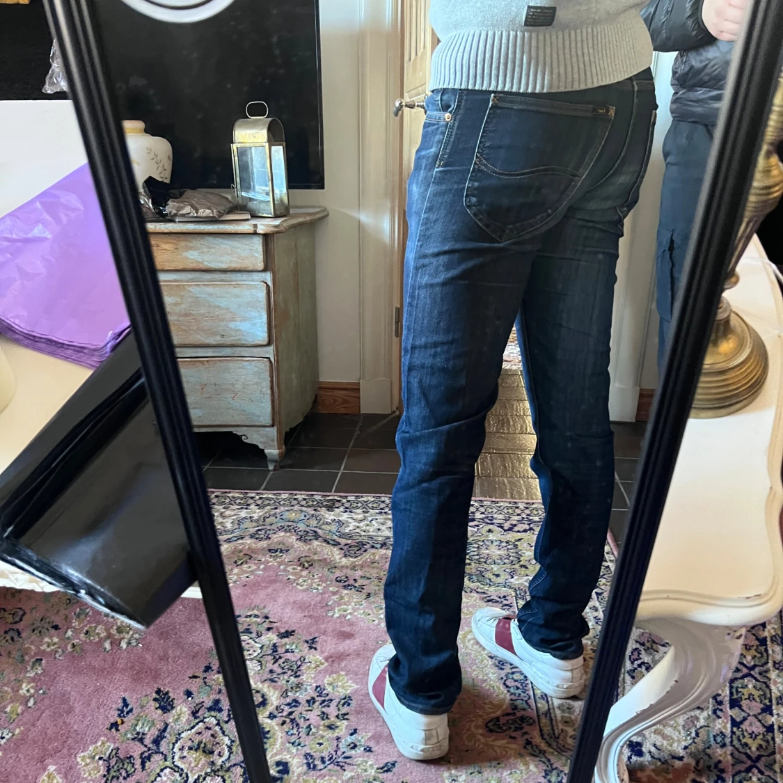 Mörkblå Lee jeans slim fit 28/34 - 2