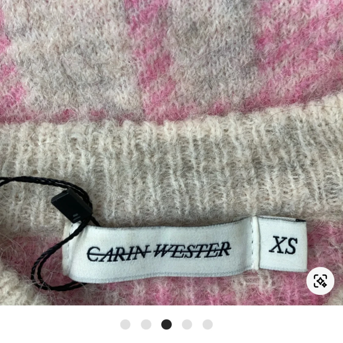 Rutig stickad tröja Carin Wester XS - 3