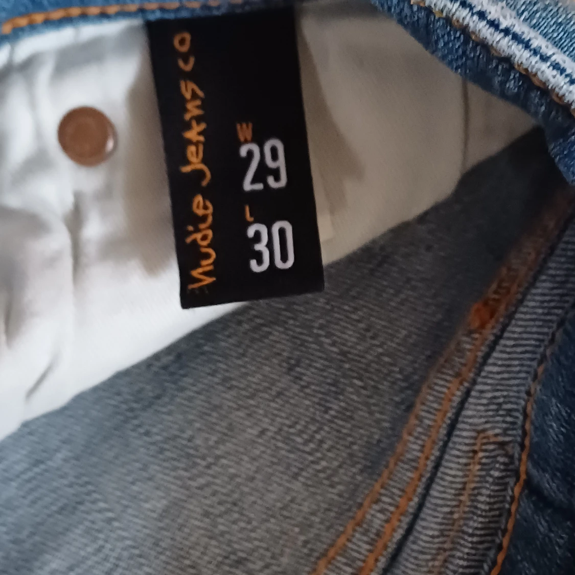 Nudie Jeans ljusblå skinny jeans 29/30 - 3