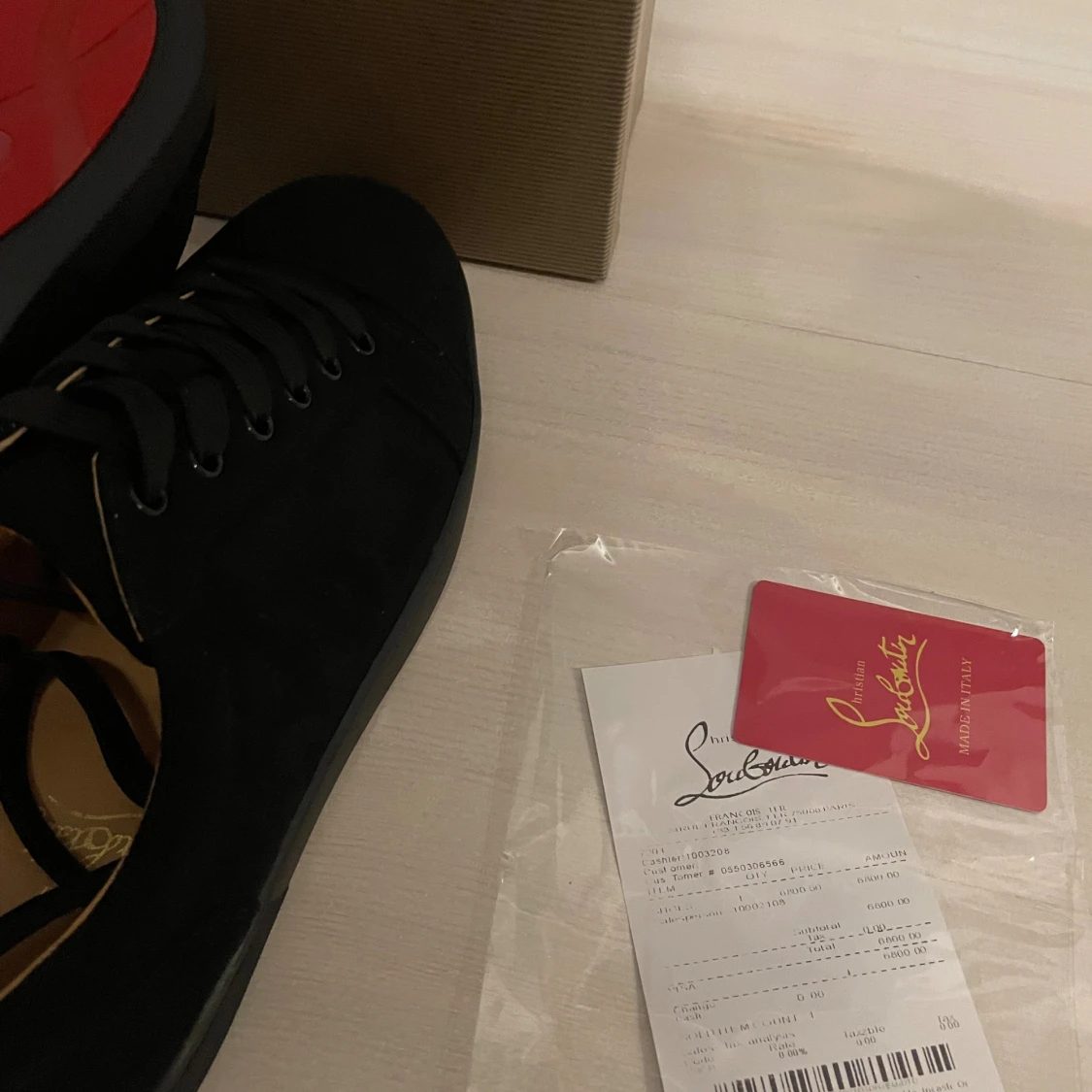 Christian Louboutin svarta sneakers - 1