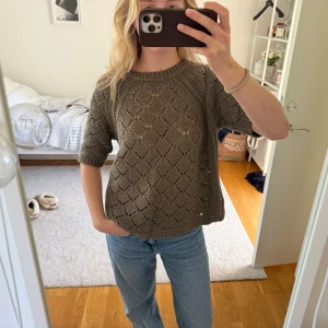 Virkad topp - Grön / khaki virkad topp från abercrombie