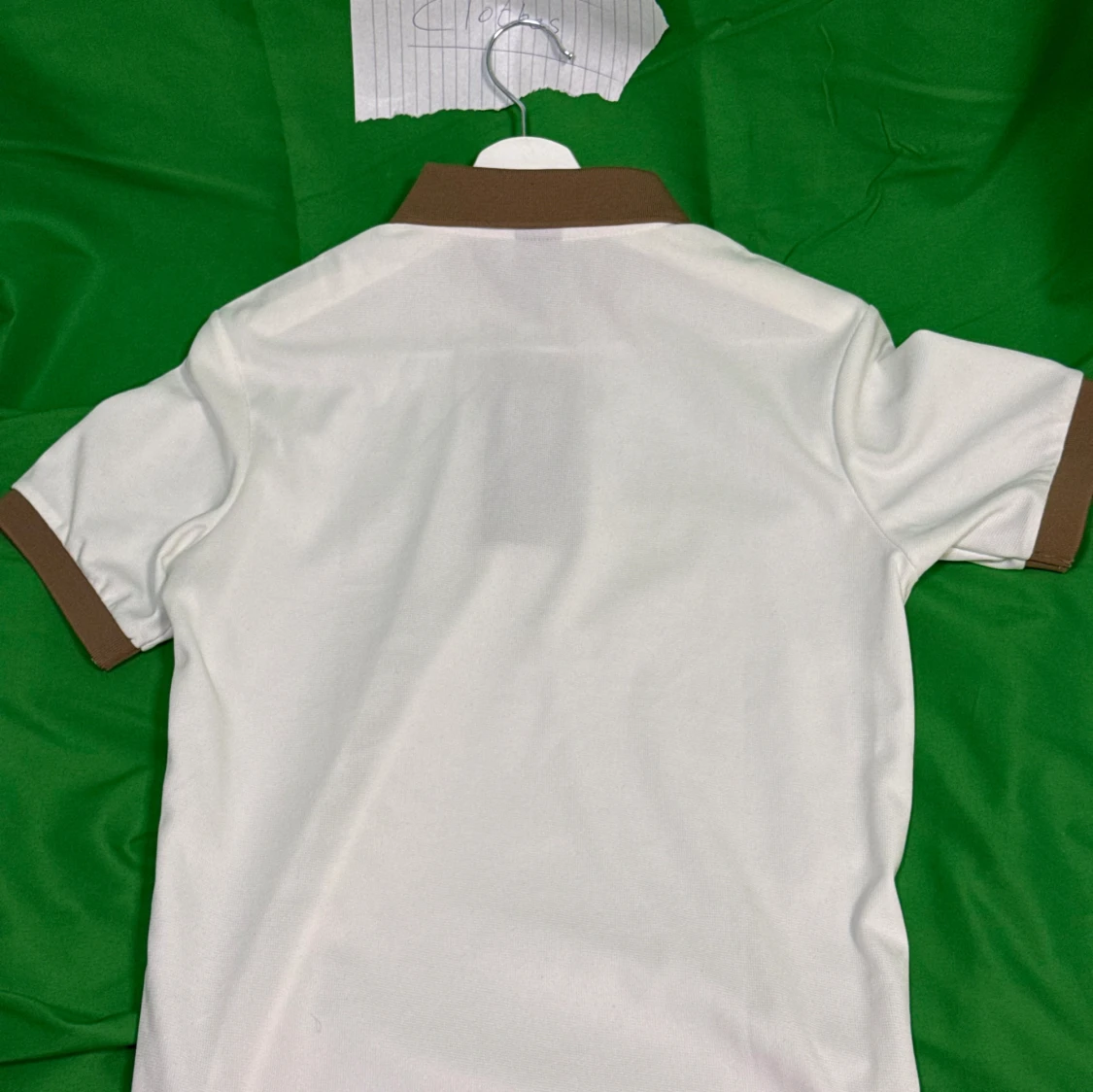 Vit och brun pikétröja  BOSS - 1