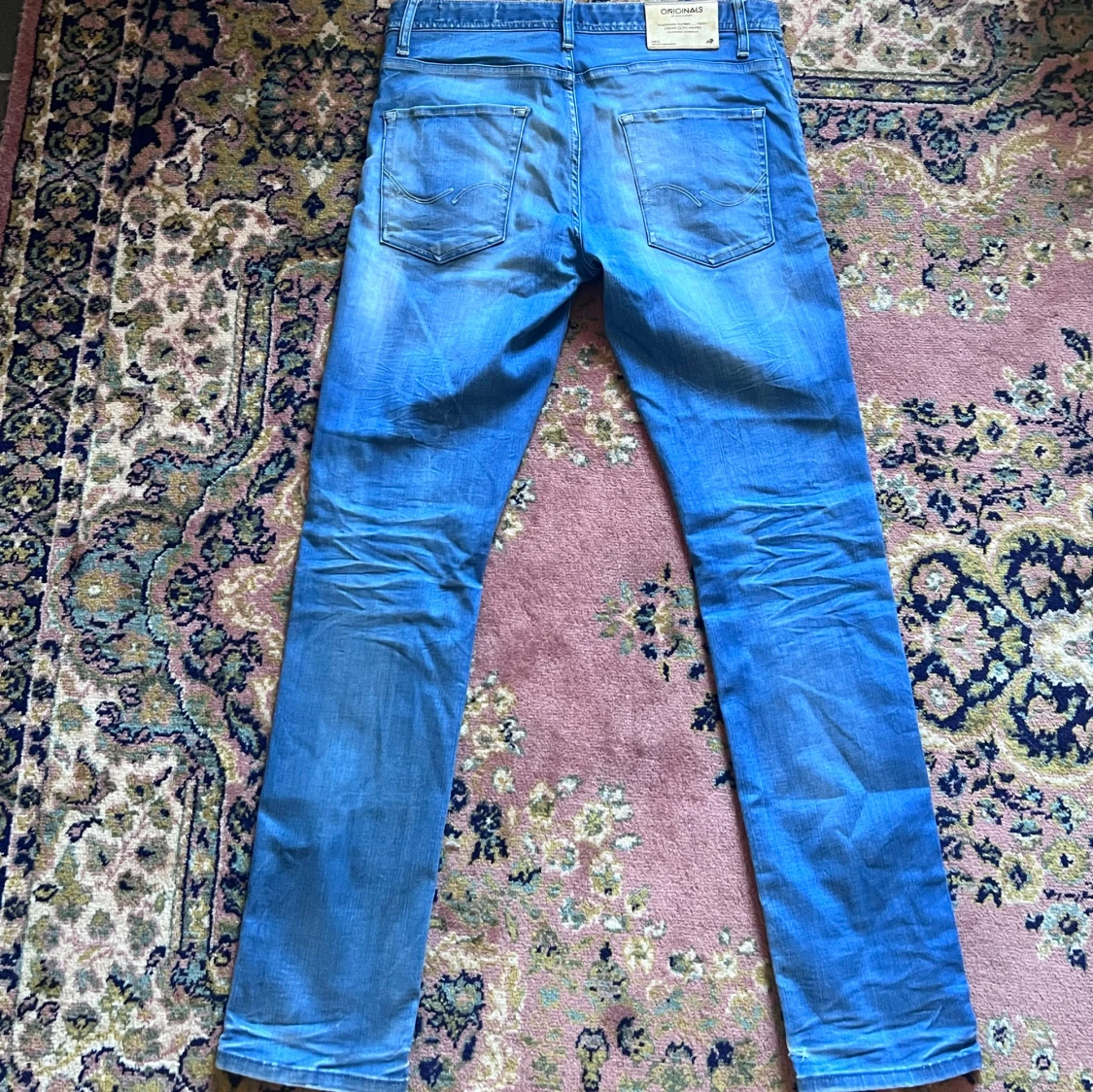 Blå slim jeans från Jack and Jones  - 4