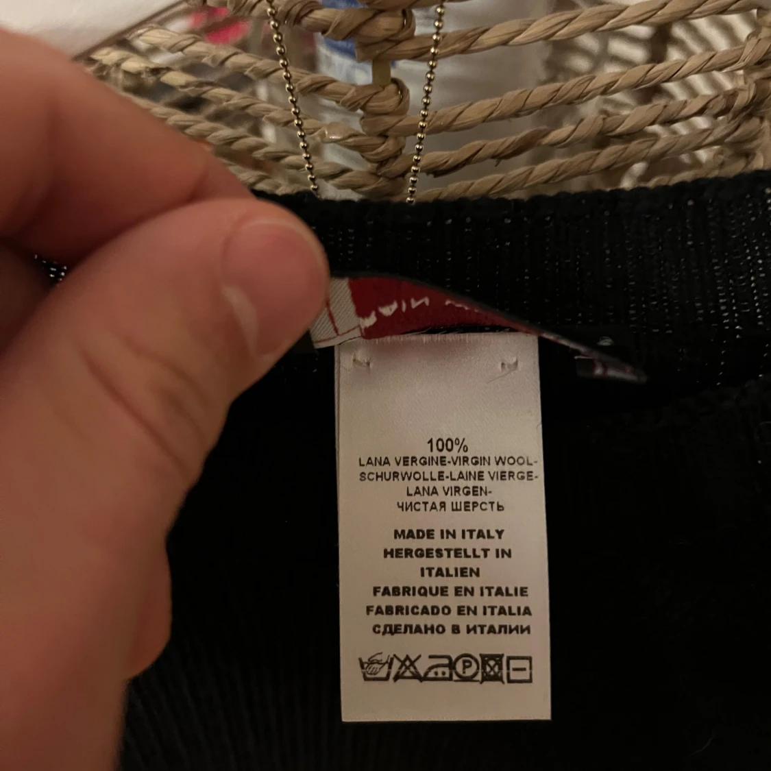 Gran Sasso rain wool svart tröja - 3