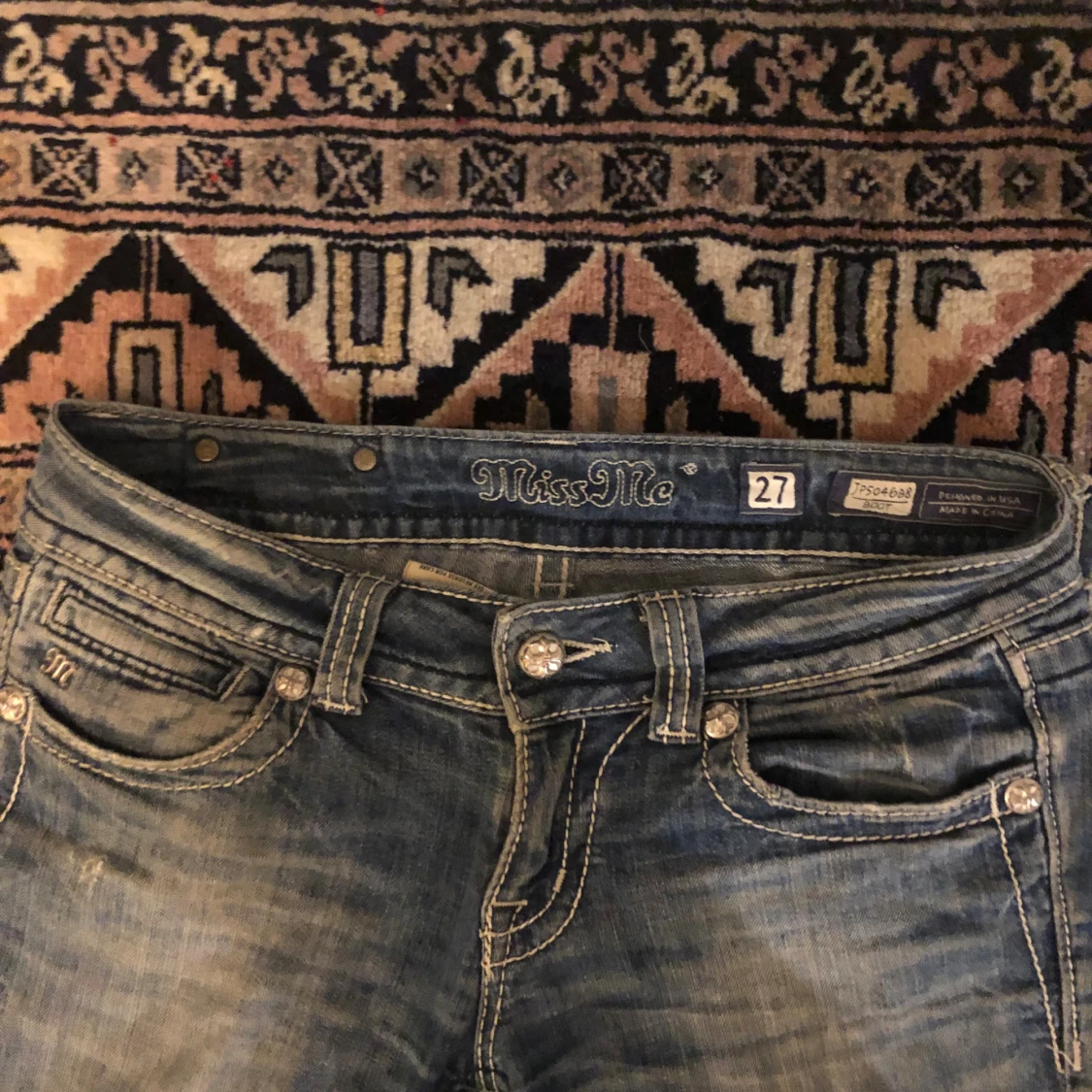 Miss Me bootcut jeans med strass - 3