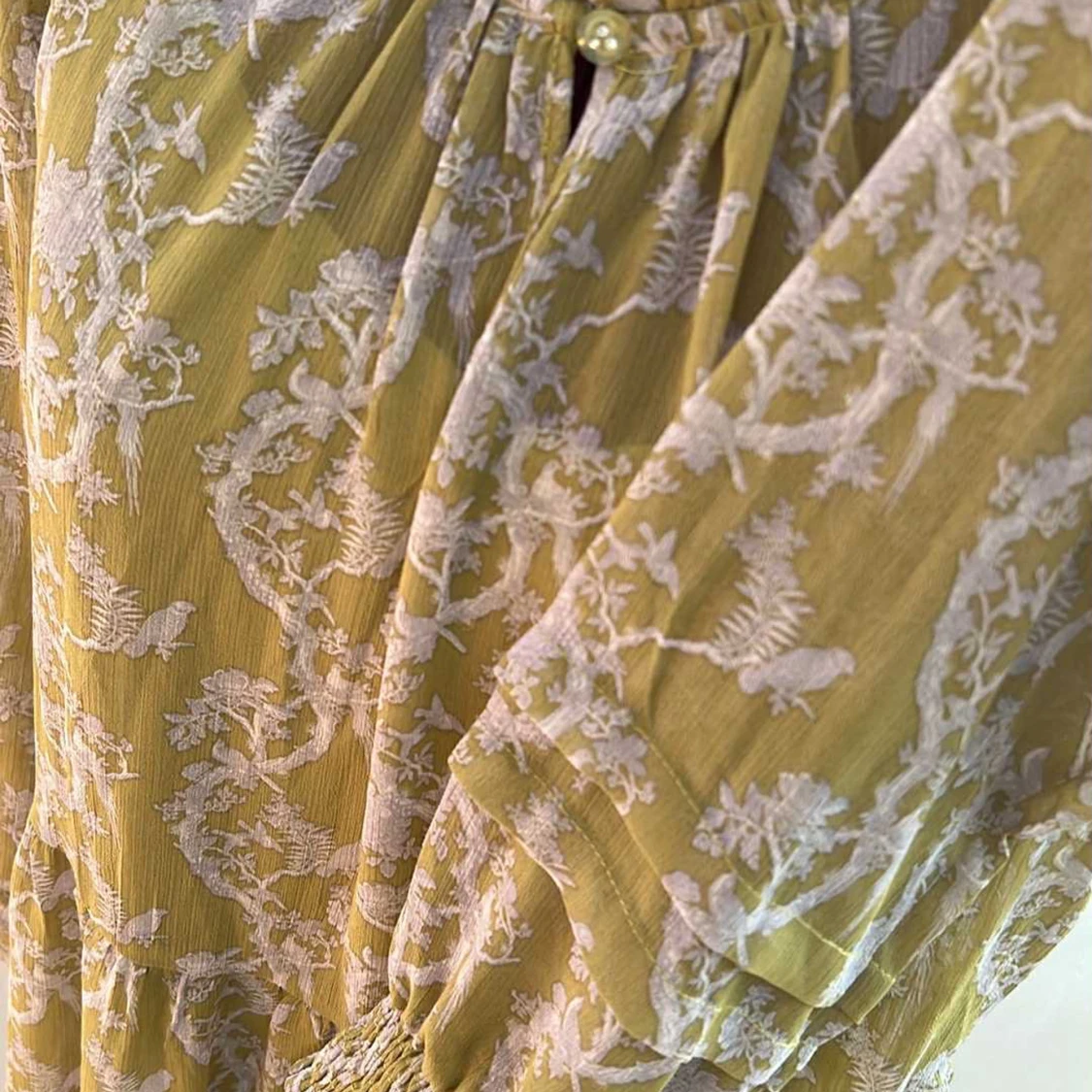 Gul blommig långklänning Coster Copenhagen - 1