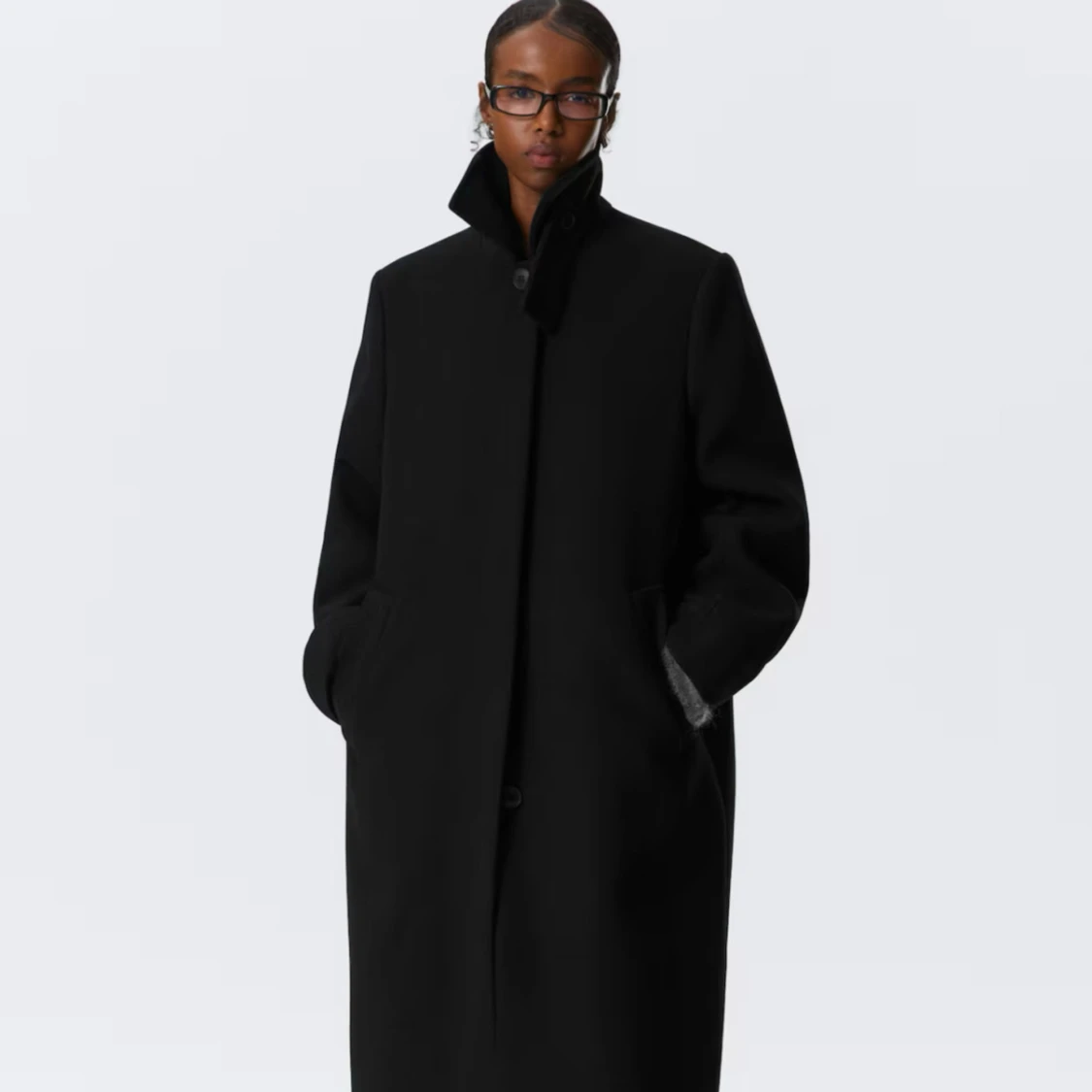 Kappa med hög krage