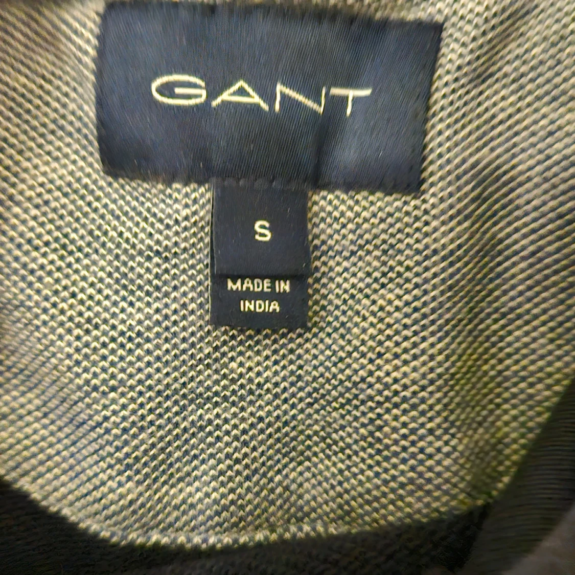 Marinblå hoodie från GANT, S - 1