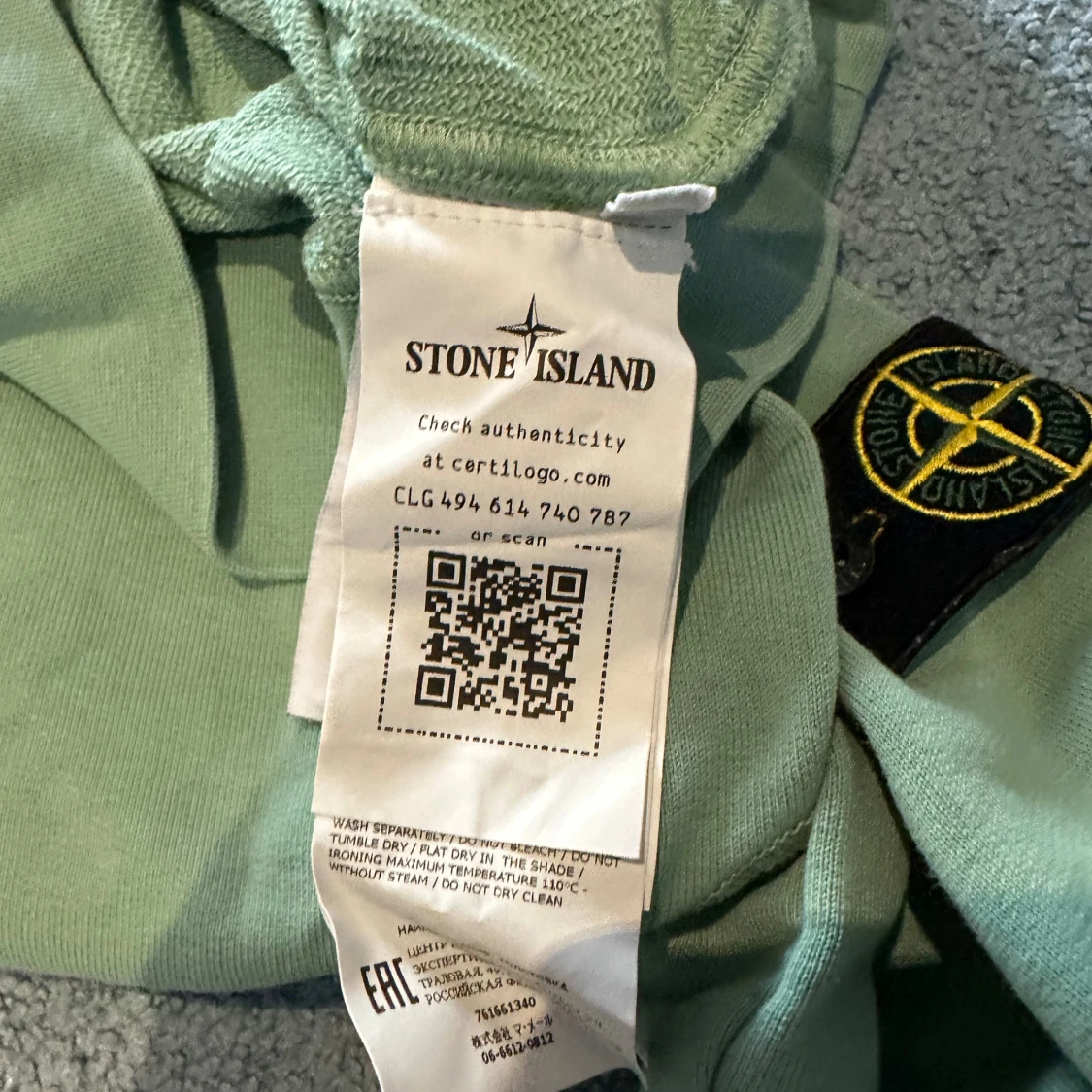 Grön Stone Island sweatshirt - 2