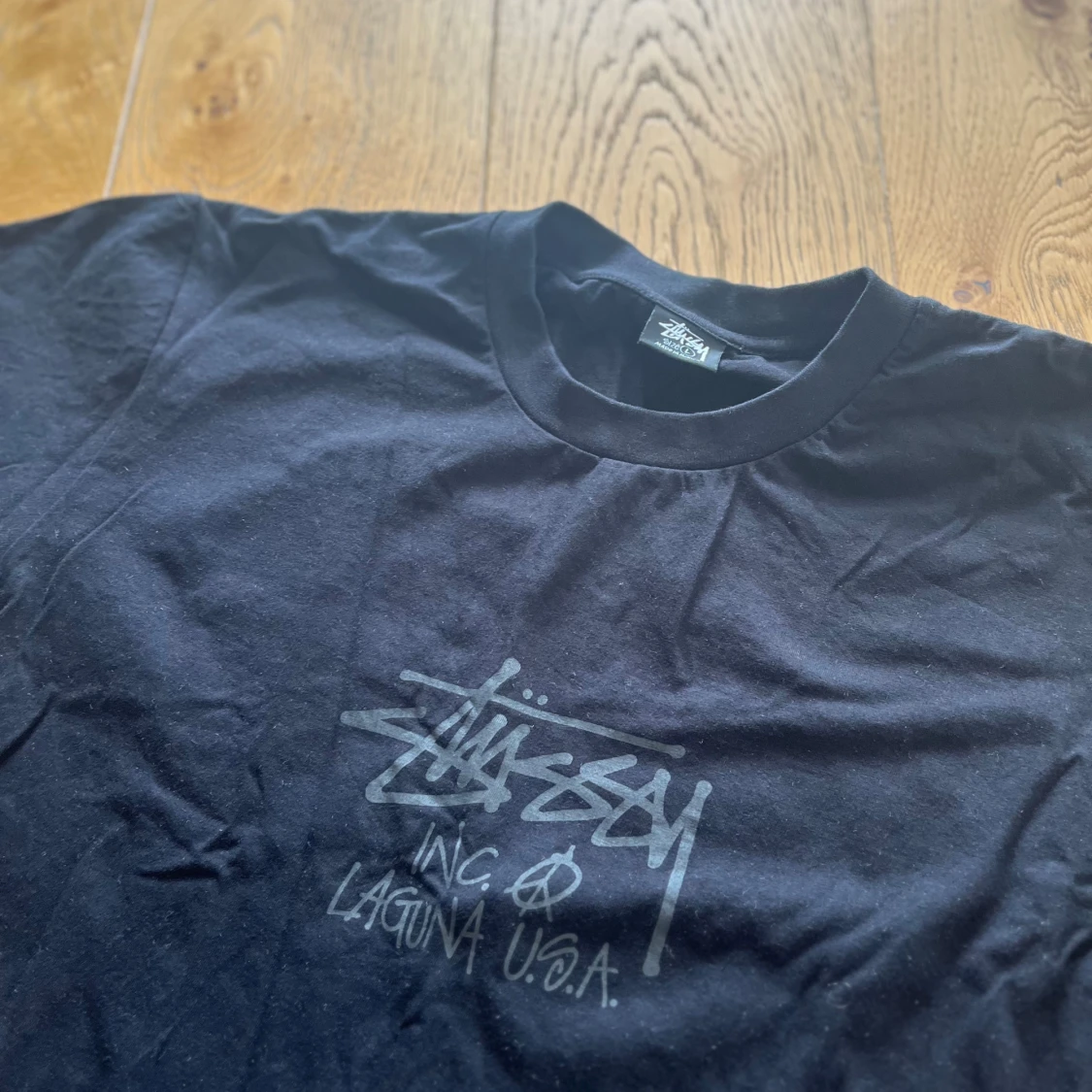 Svart Stüssy t-shirt med tryck - 1