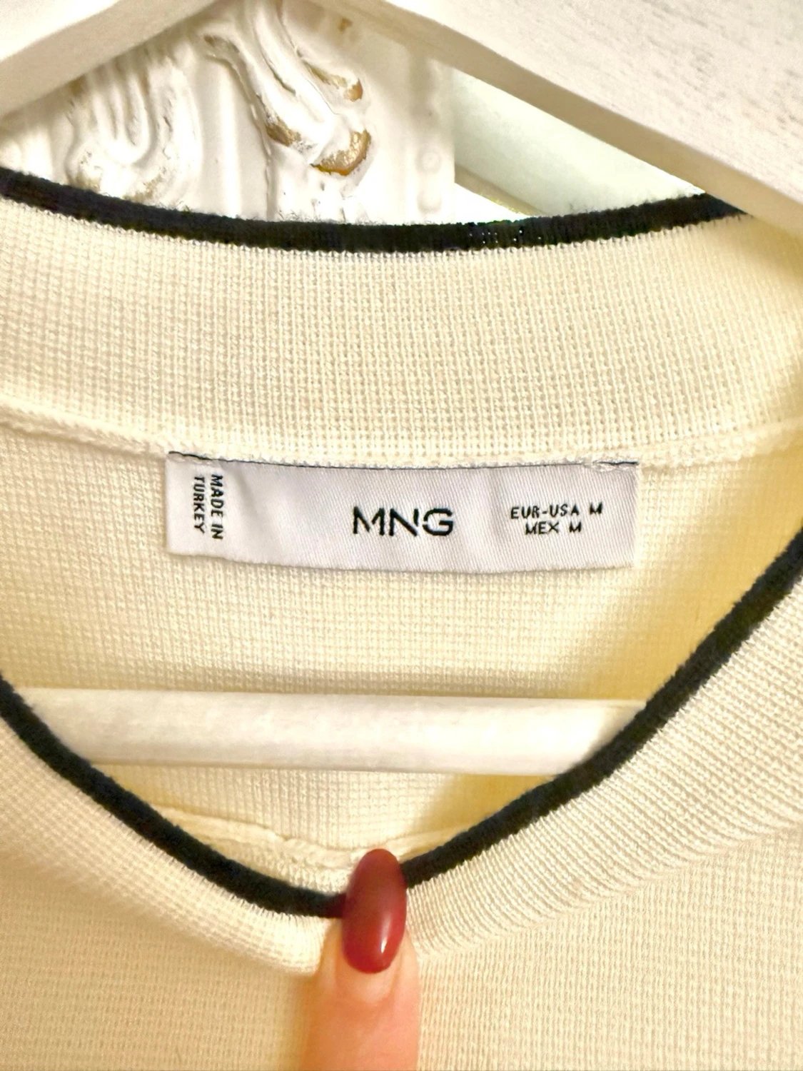 Stickad tröja mango  - 3