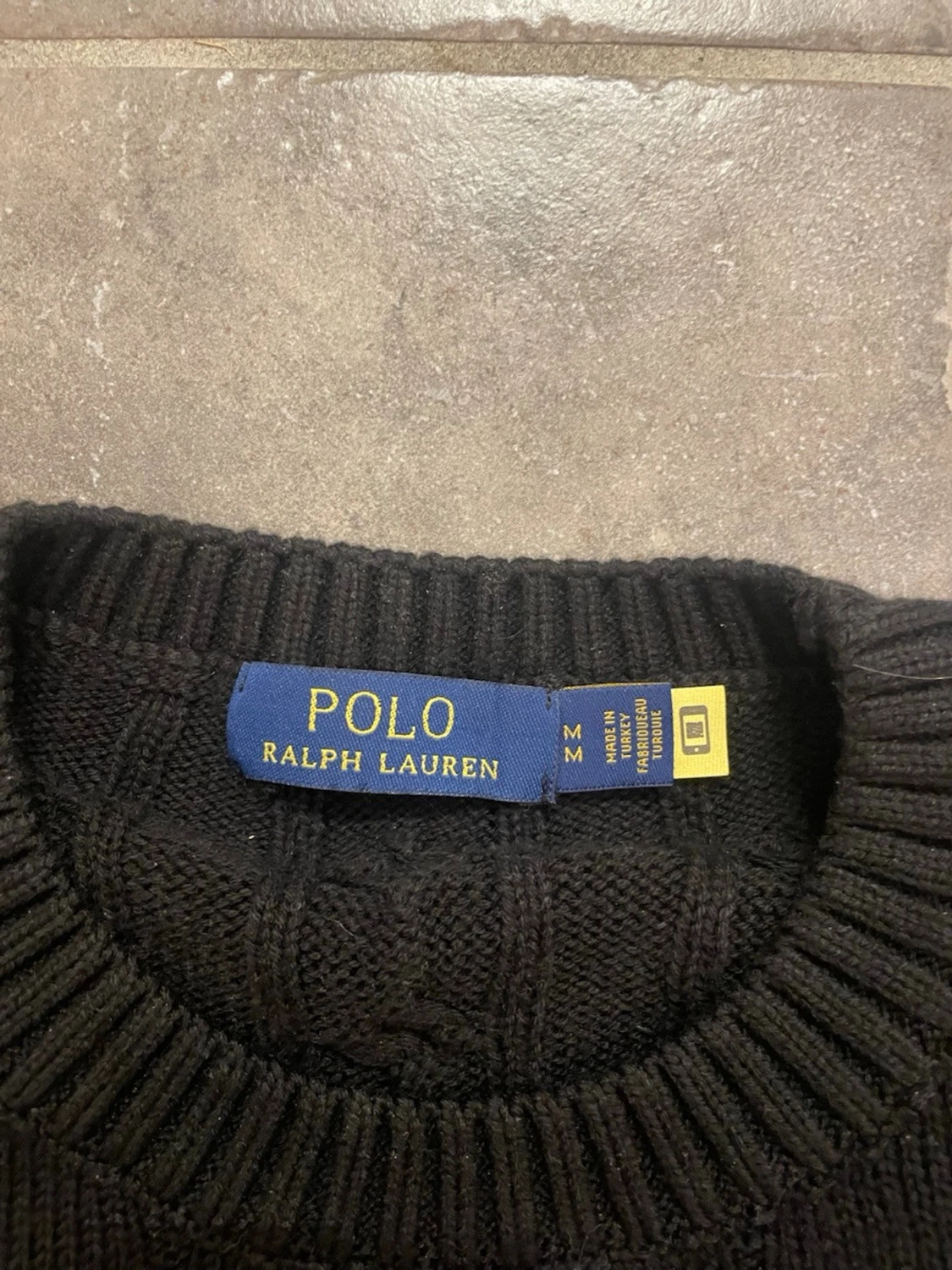 Svart Ralph louren cable knit - 3