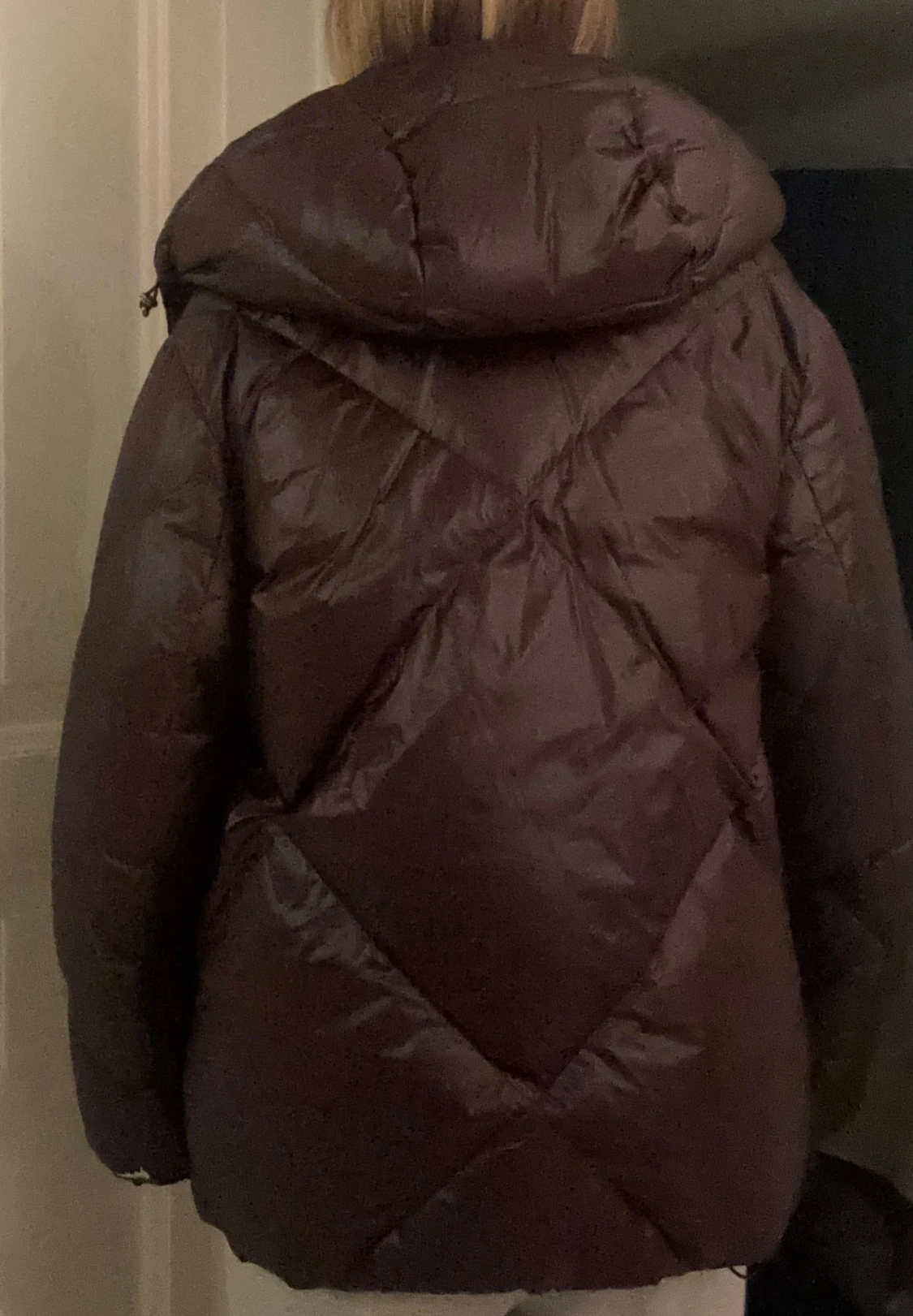 Mörkbrun pufferjacka Massimo Dutti - 4