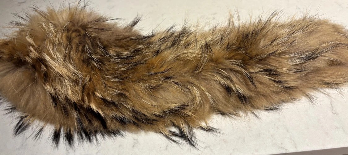 Äkta lyxig pälskrage  - 2