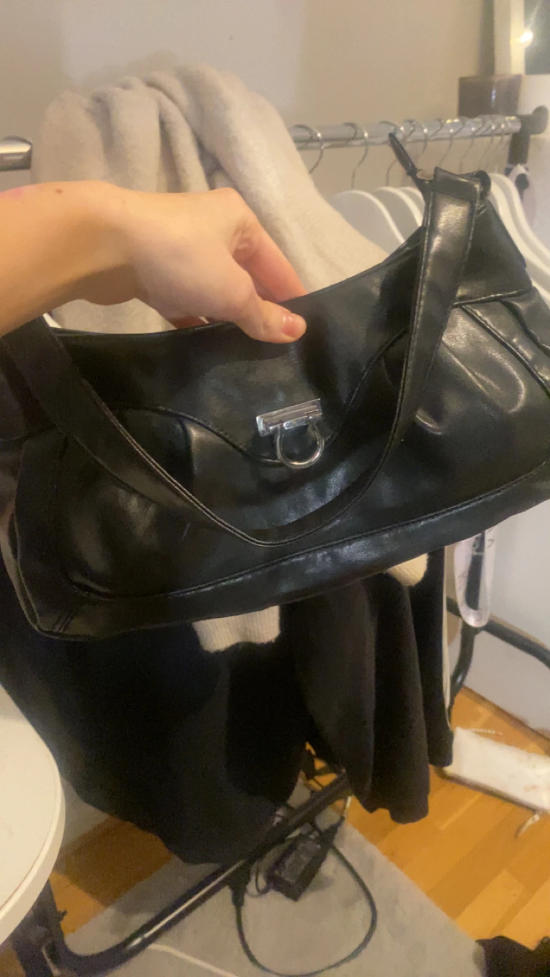 Vintage svart väska - 2