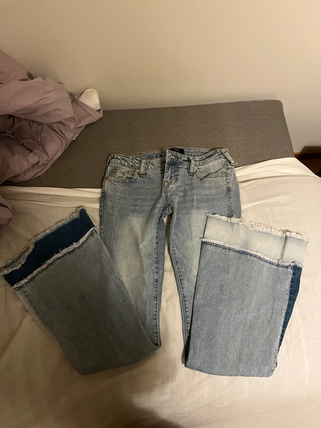 True religion low waist flare jeans  - 3