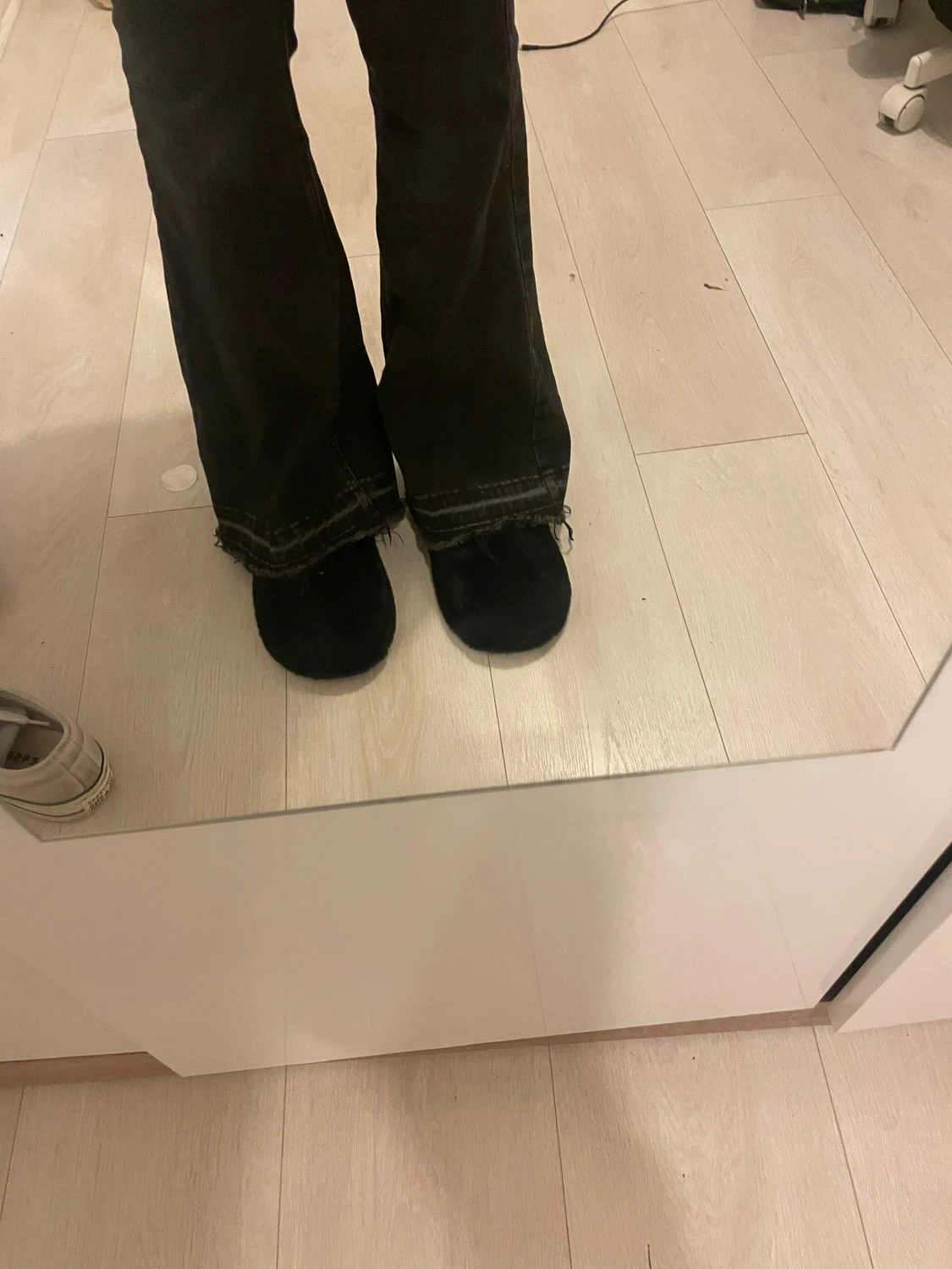 Grå Stradivarius Jeans Flared - 4