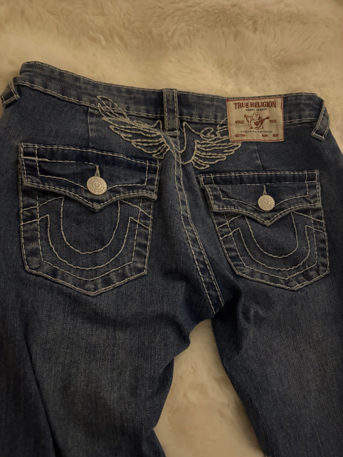 True Religion blå bootcut jeans - 2
