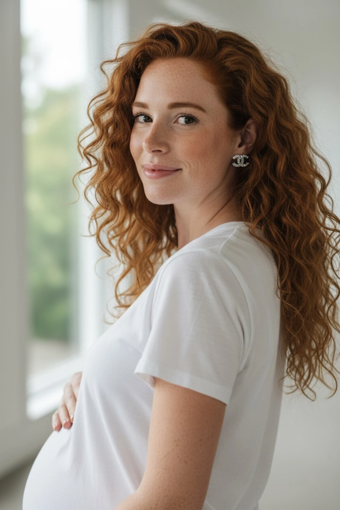 Silvriga örhängen med strass - 1