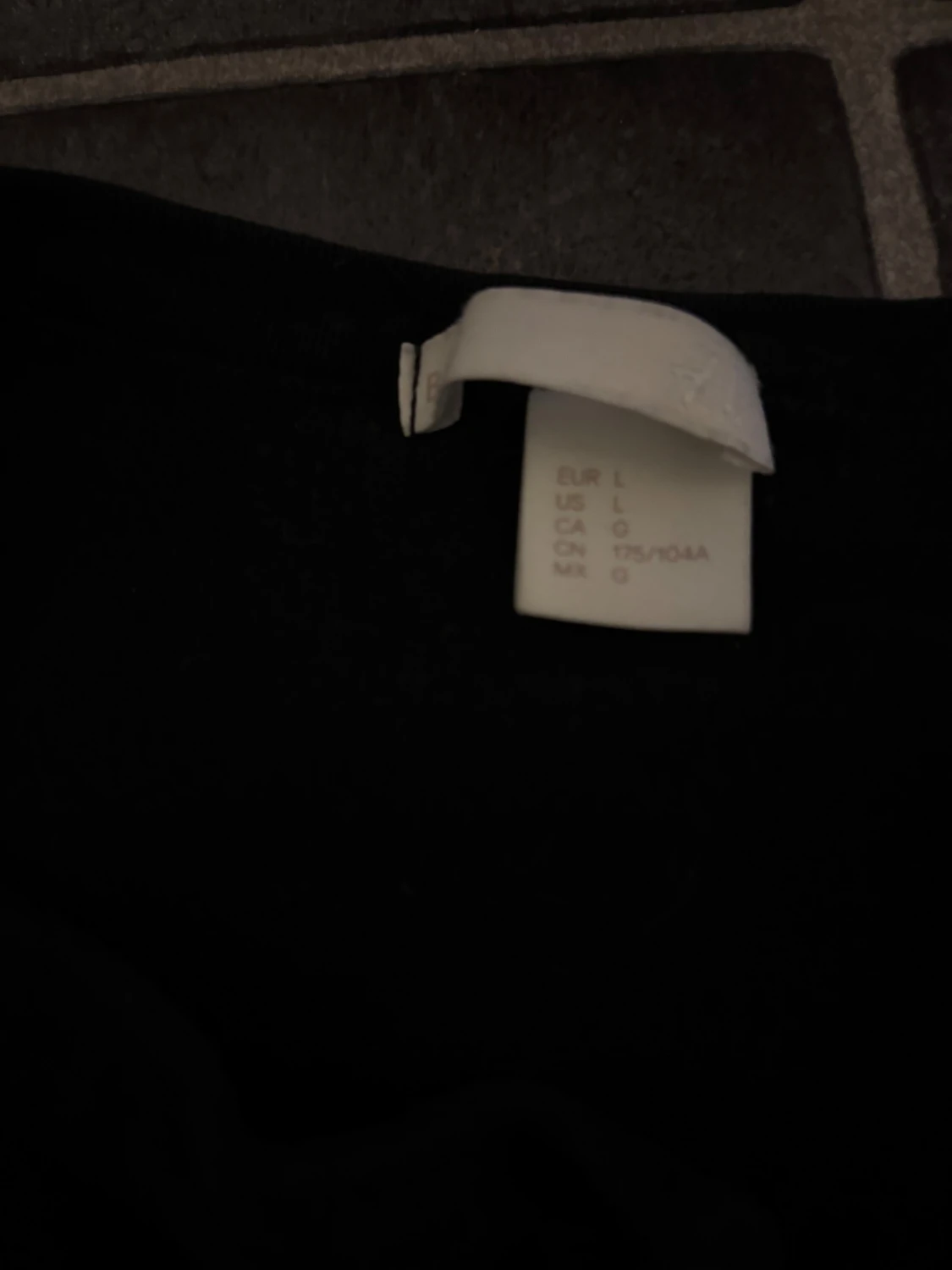 Svart kofta i bomull, storlek L - 2