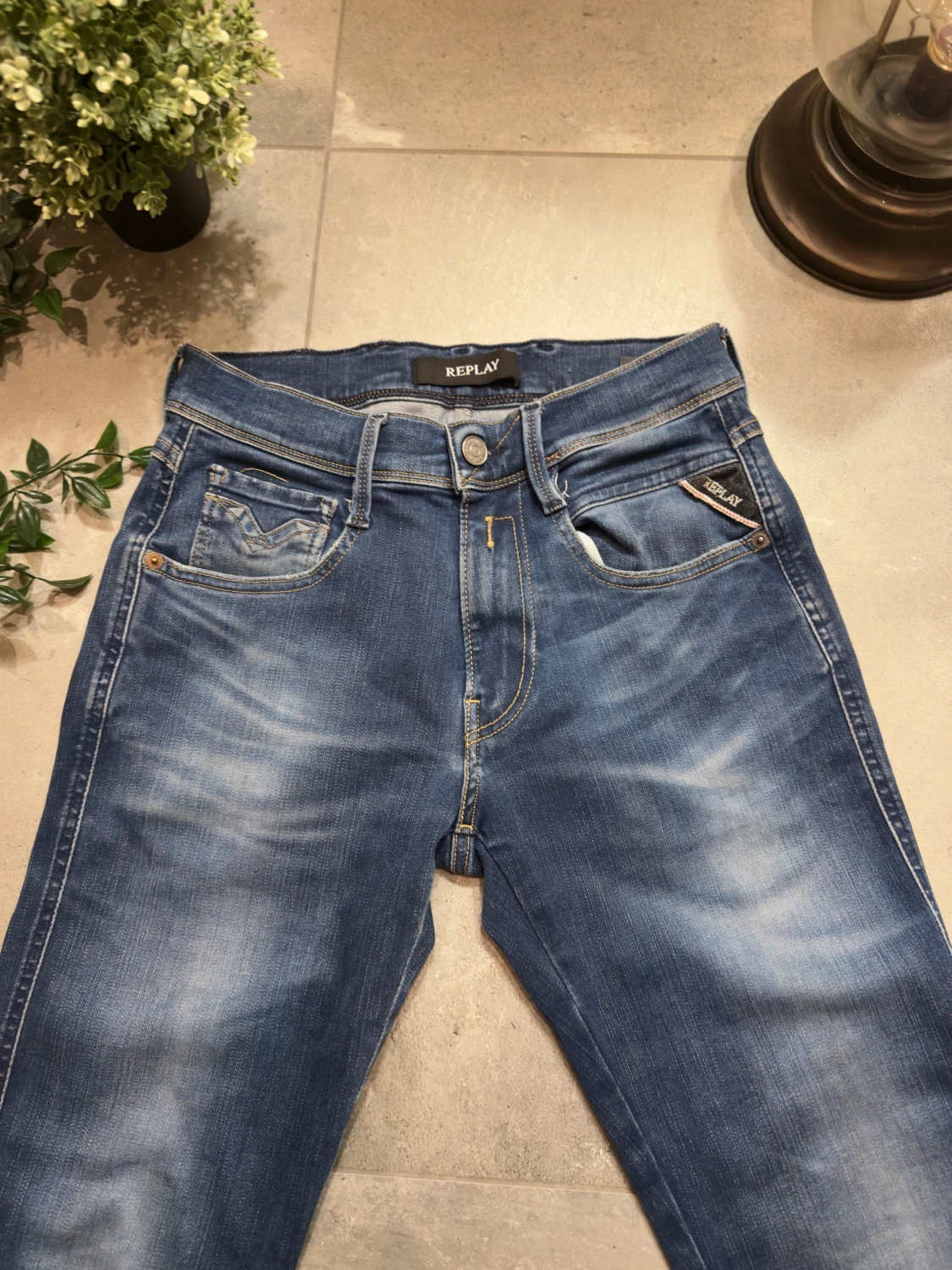 Blåa Replay jeans - 1