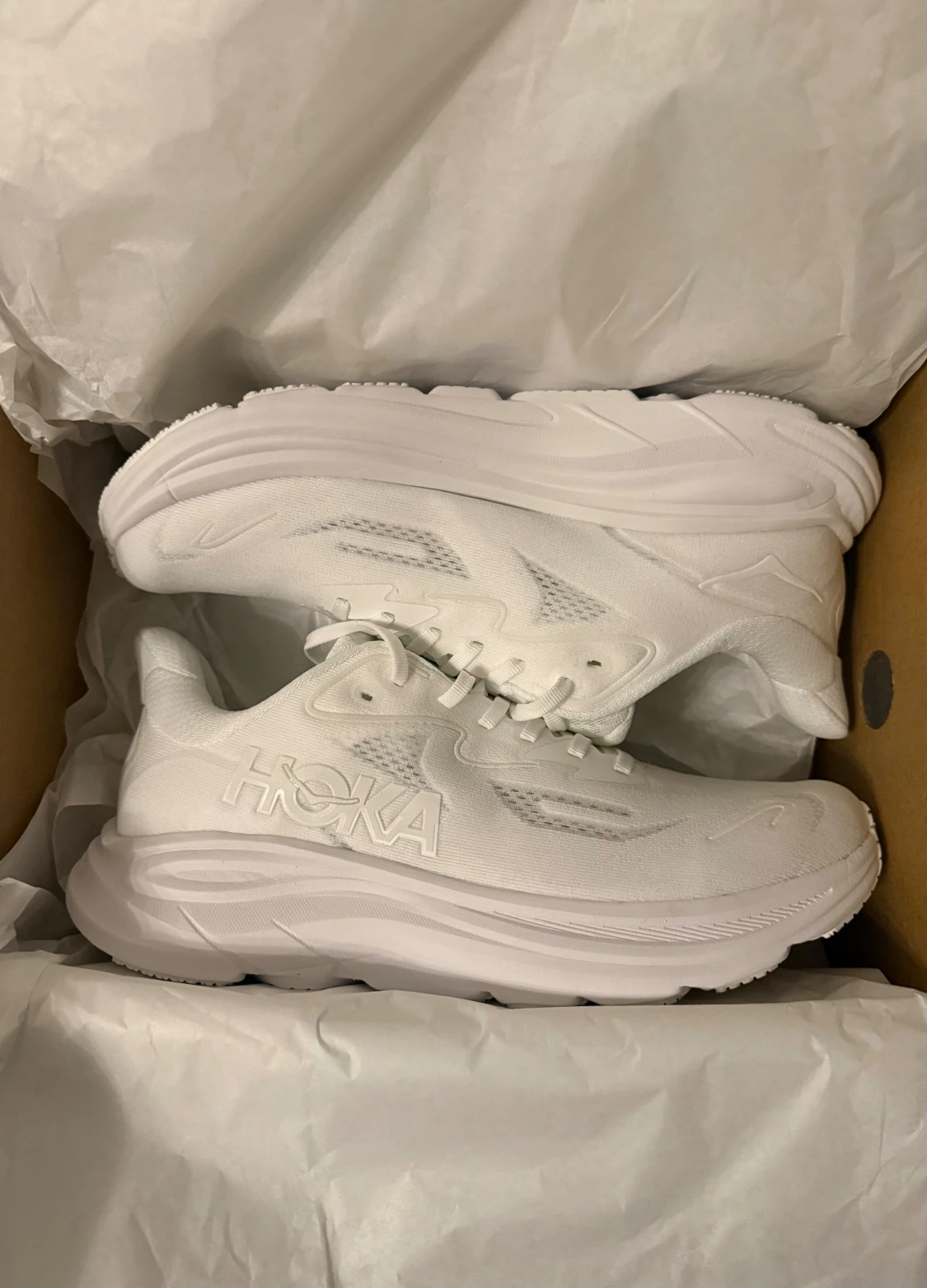 Hoka vita sneakers med tjock sula - 3