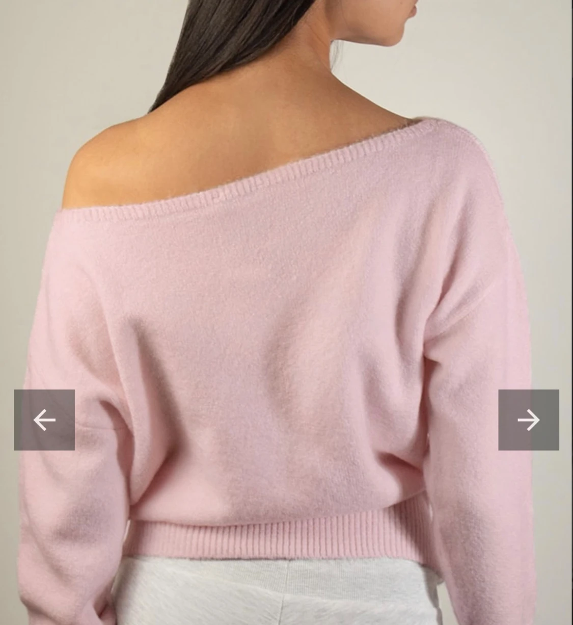 Rosa stickad tröja - 2