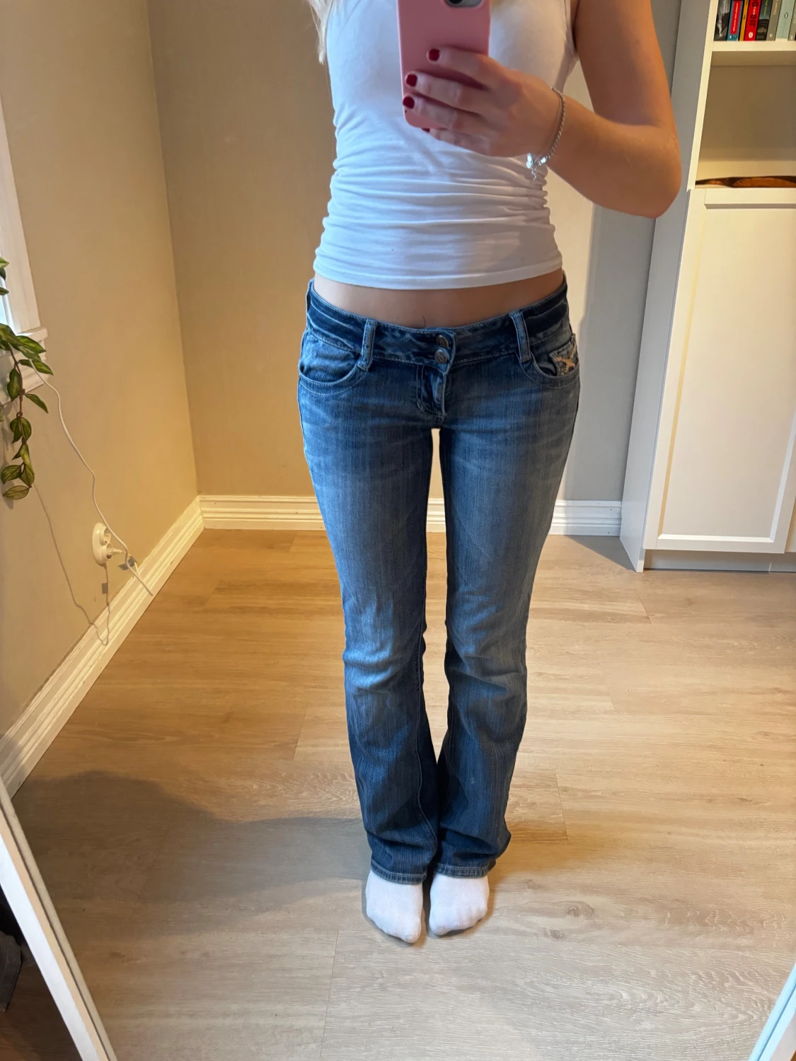Lågmidjade jeans bootcut  - 1