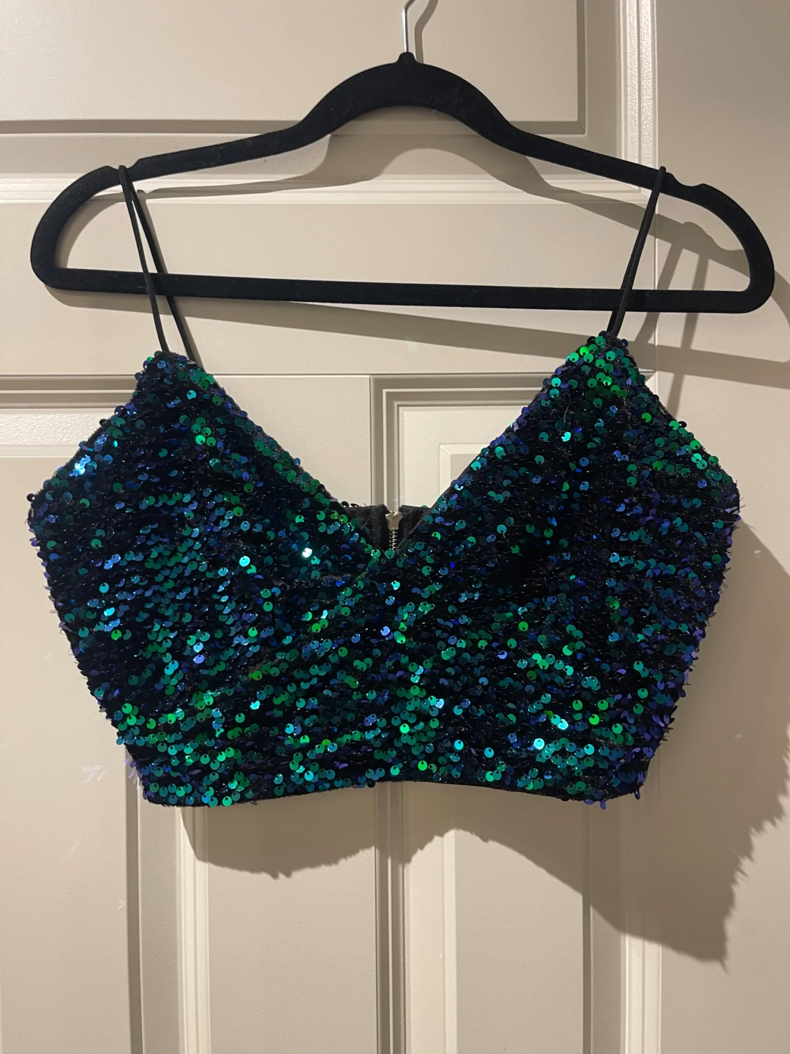 Glittrig paljett-topp