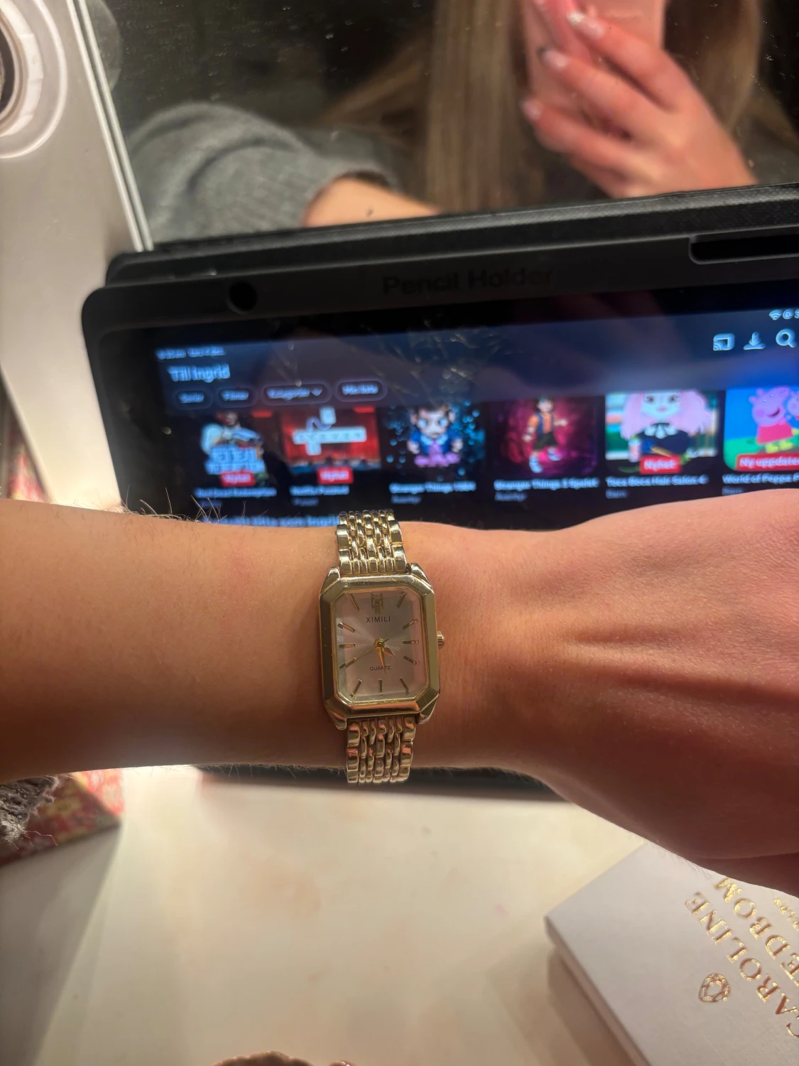 Guldfärgad XIMILI armbandsur - 1