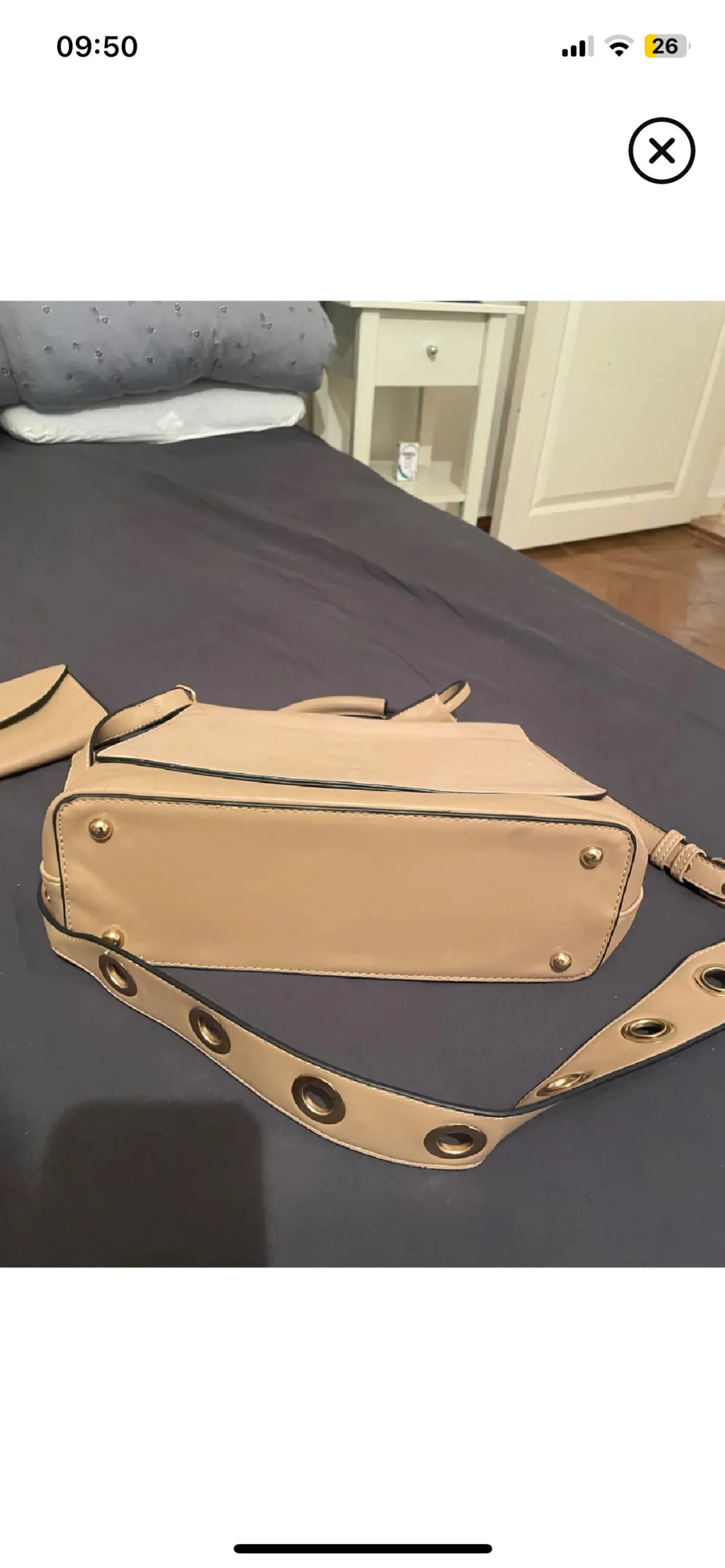 Beige handväska från Chloé i skinn - 5