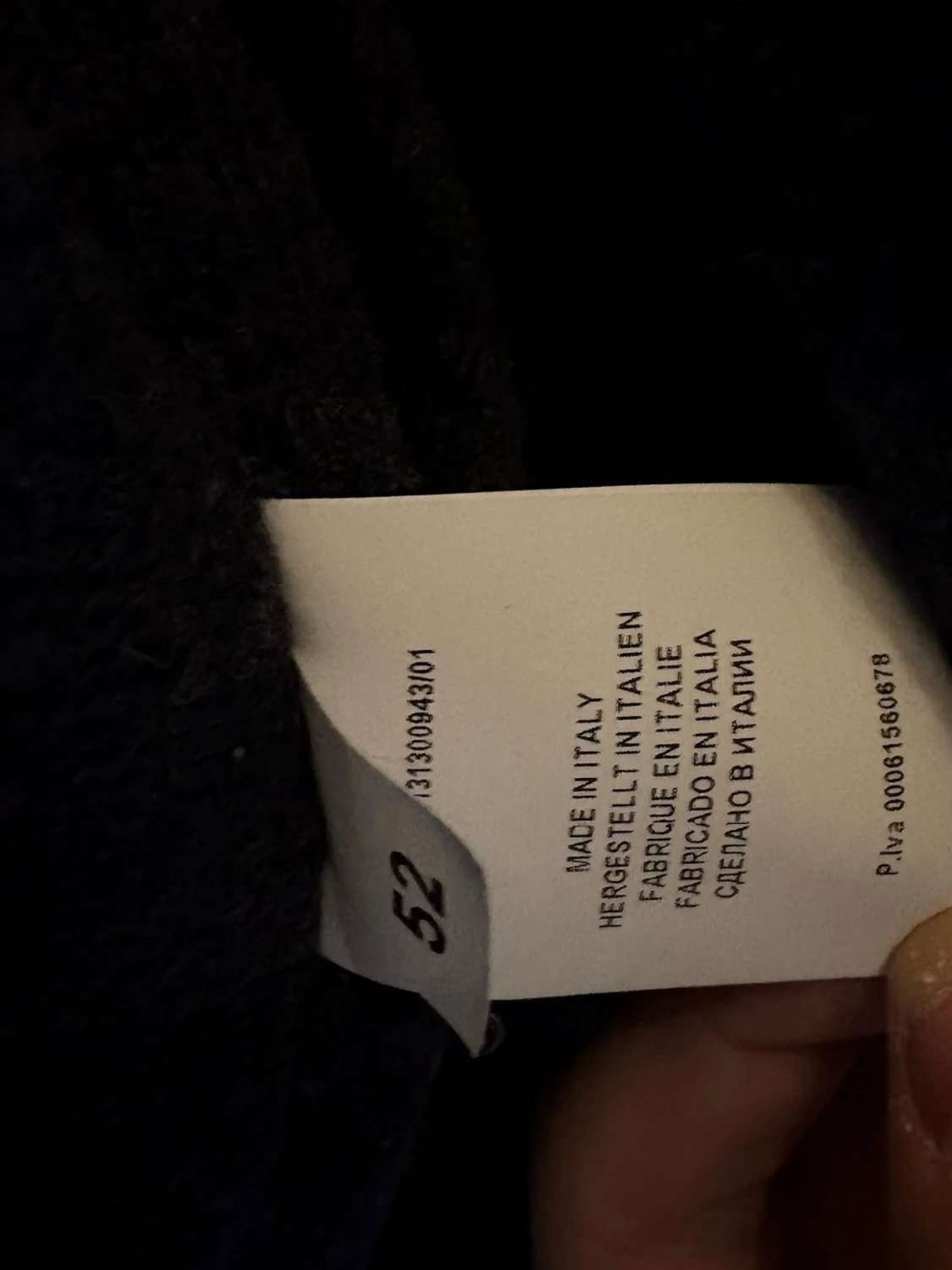 Mörkblå cardigan jacka Gran Sasso - 2