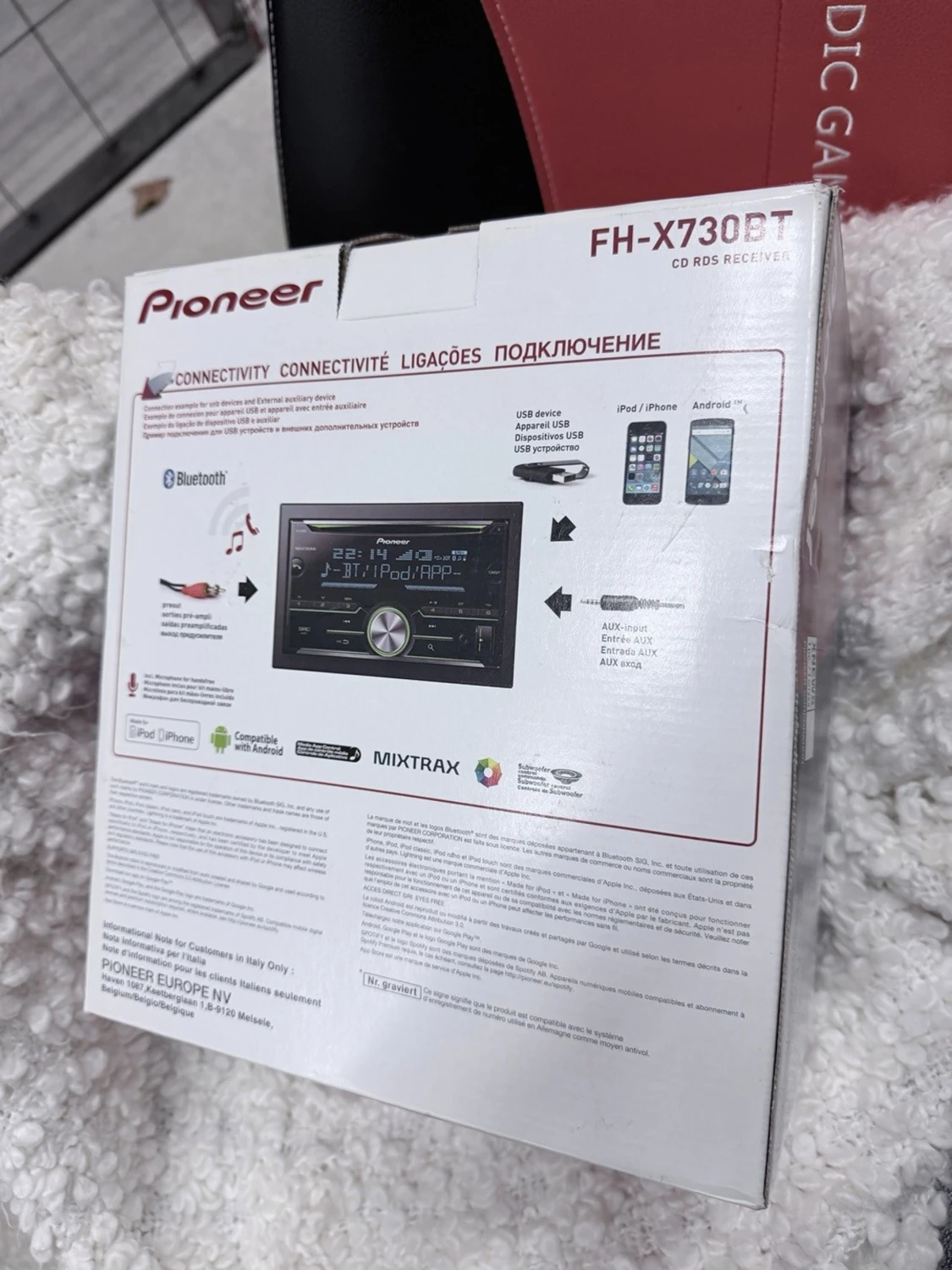 Pioneer FH-X730BT bilstereo med Bluetooth - 1