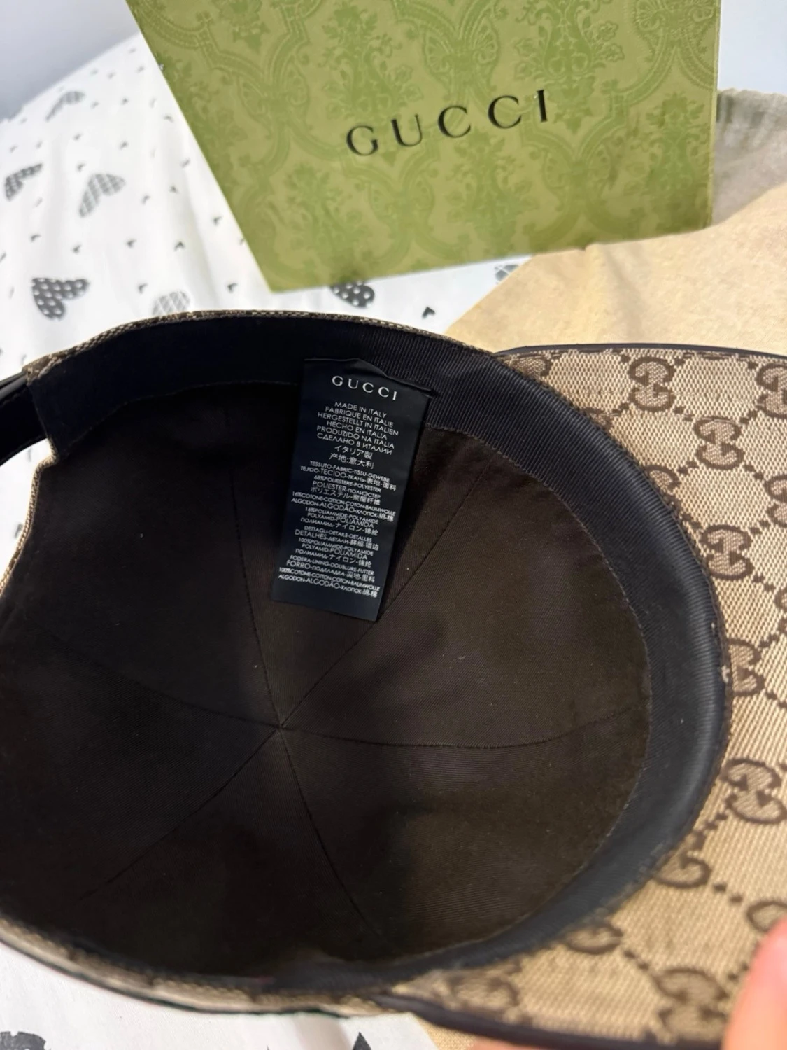 Gucci beige GG keps - 3