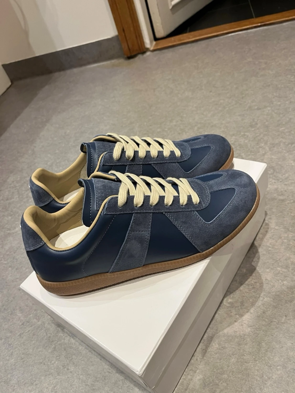 Maison Margiela blå sneakers - 1
