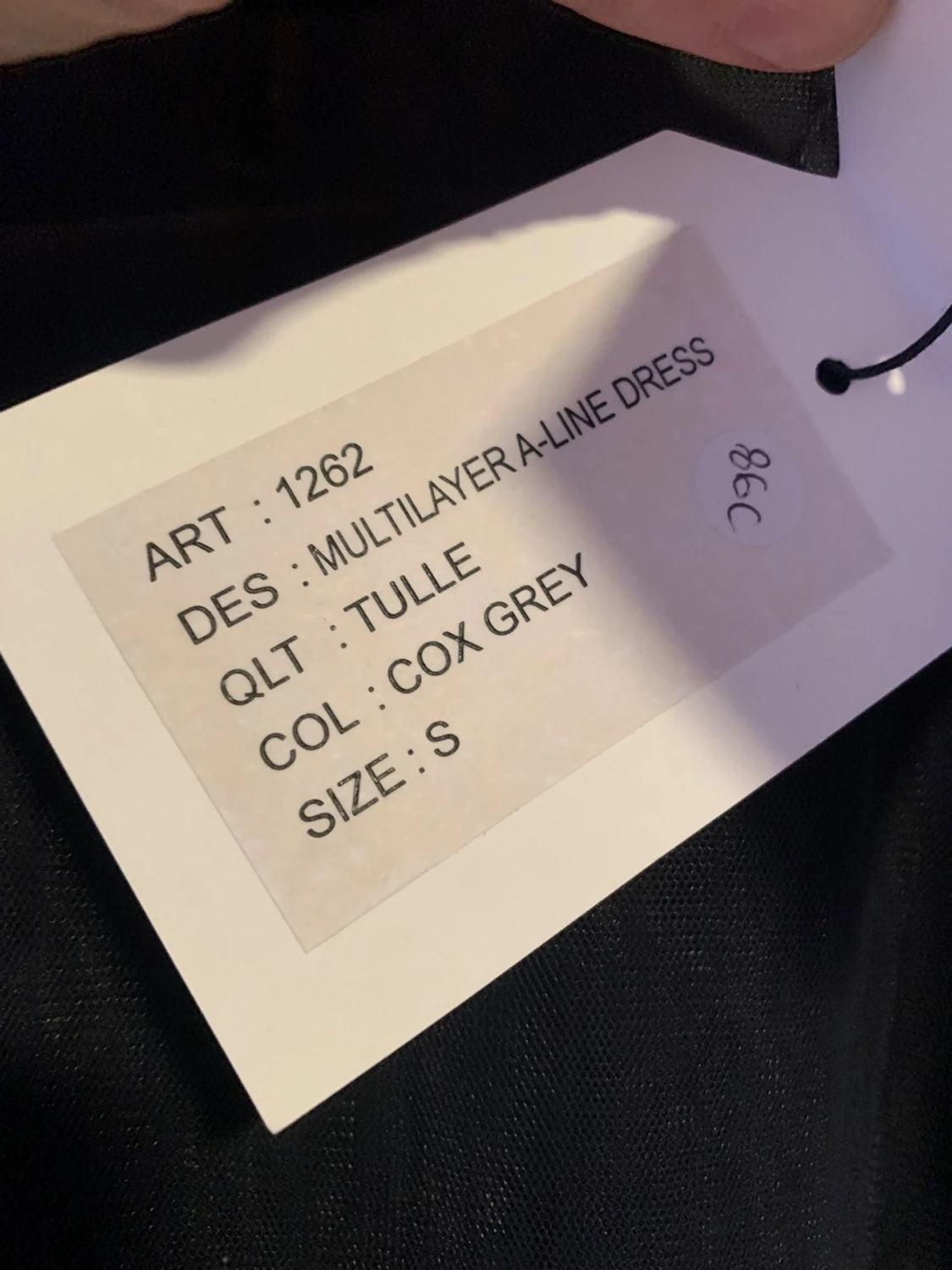 Svart tyllklänning från Cathrine Hammel - 4