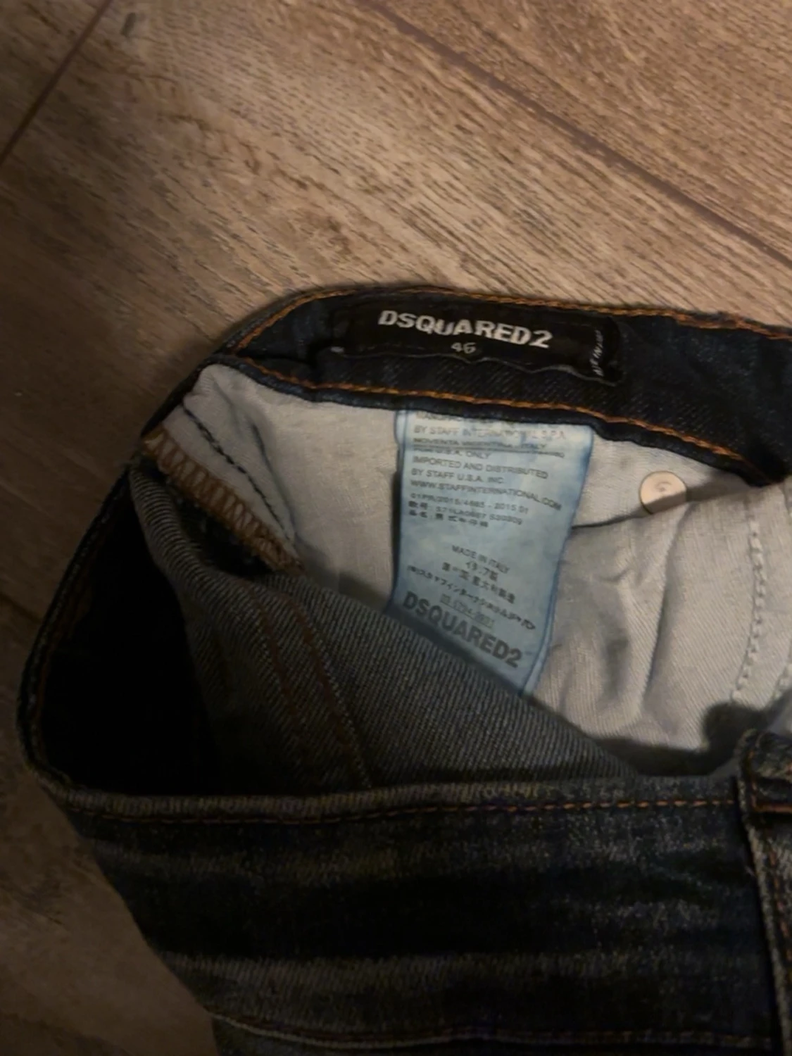 Dsquared2 mörkblå jeans  - 4