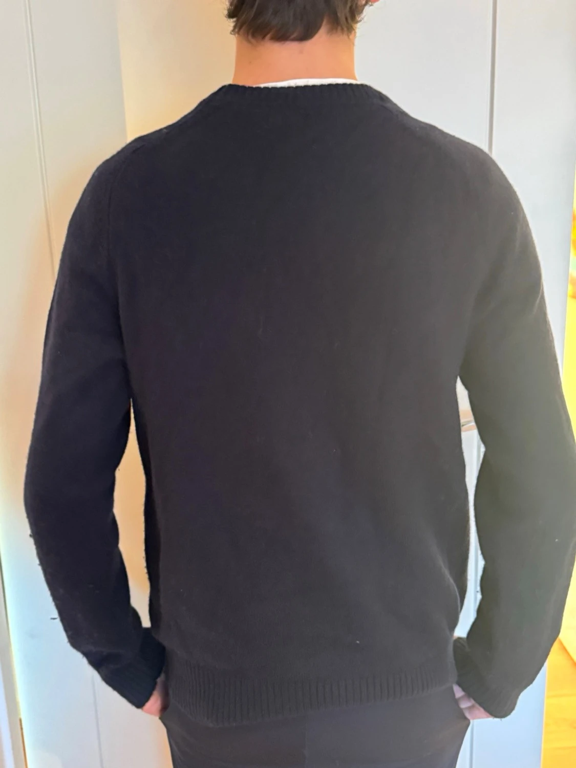 Mörkblå stickad tröja Morris S - 3