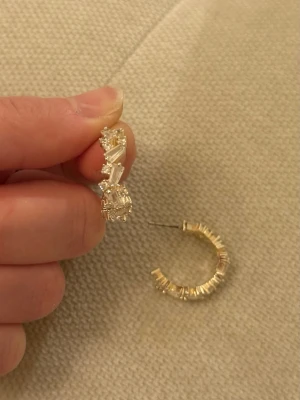 Örhängen   - Silvriga örhängen.