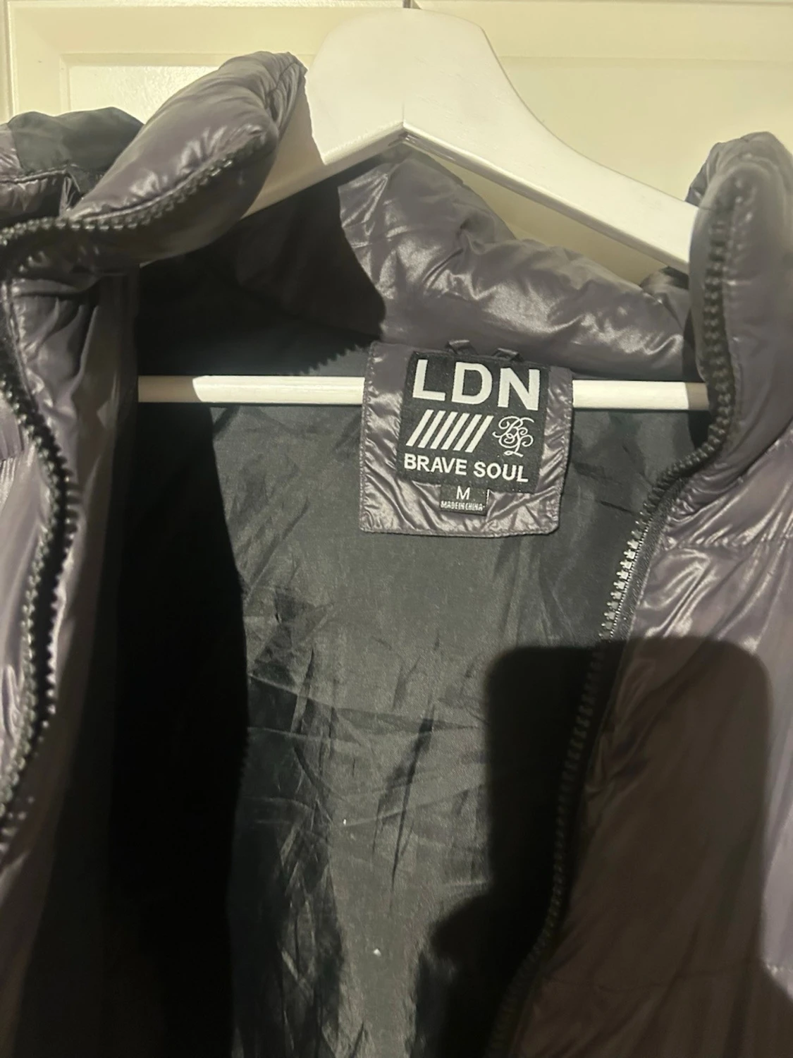 Mörkgrå pufferjacka från Brave Soul - 2