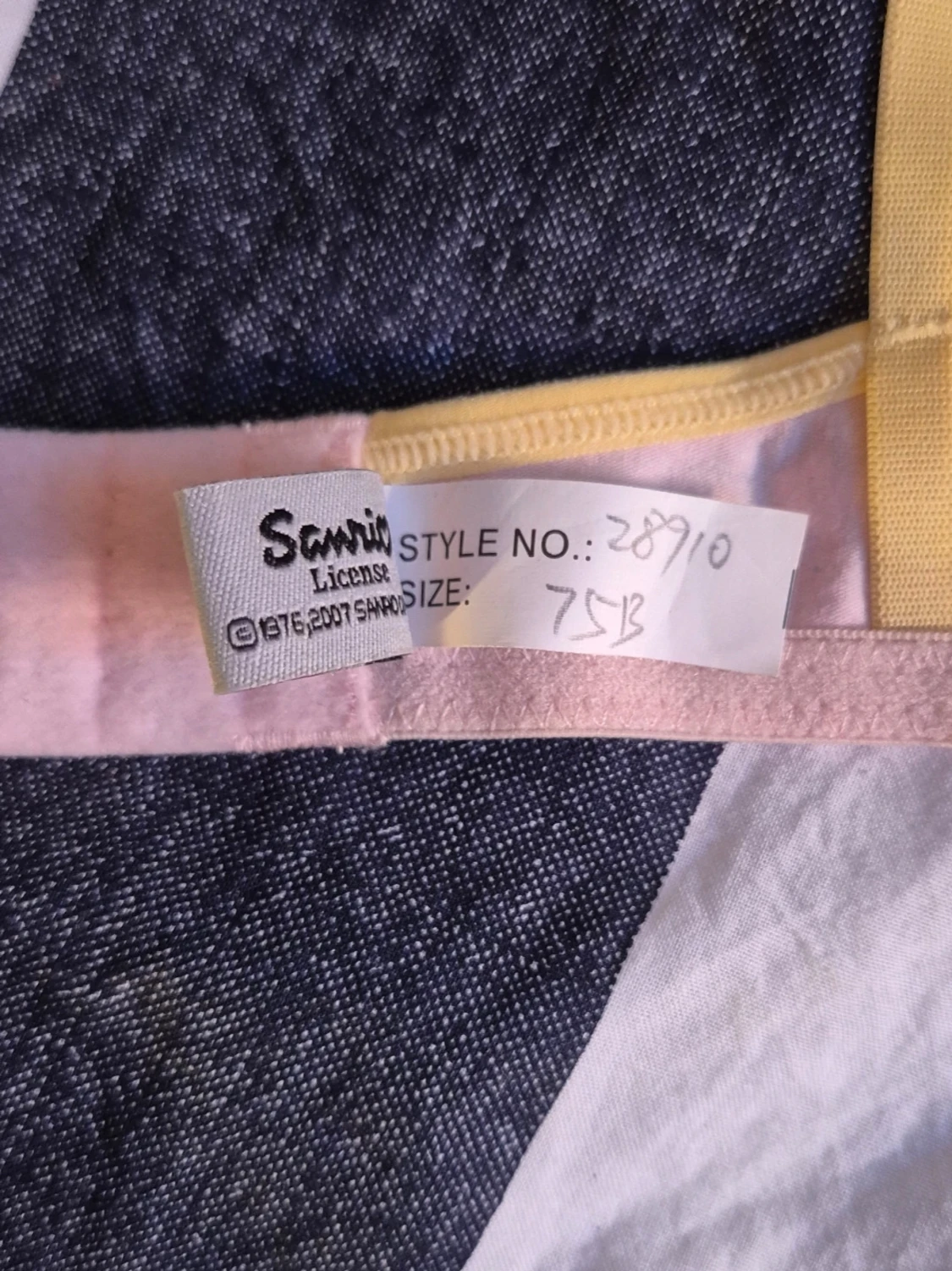 Hello Kitty rosa blommig bh 75B - 3