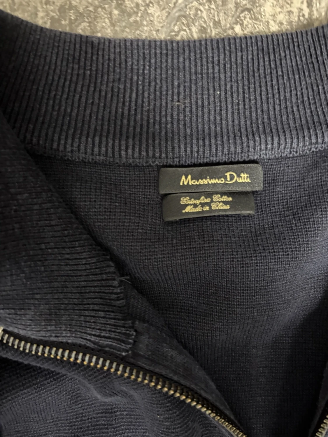Mörkblå kofta från Massimo Dutti - 1