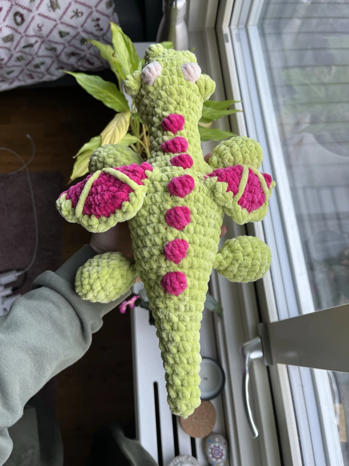 Virkad limegrön drake  - 2