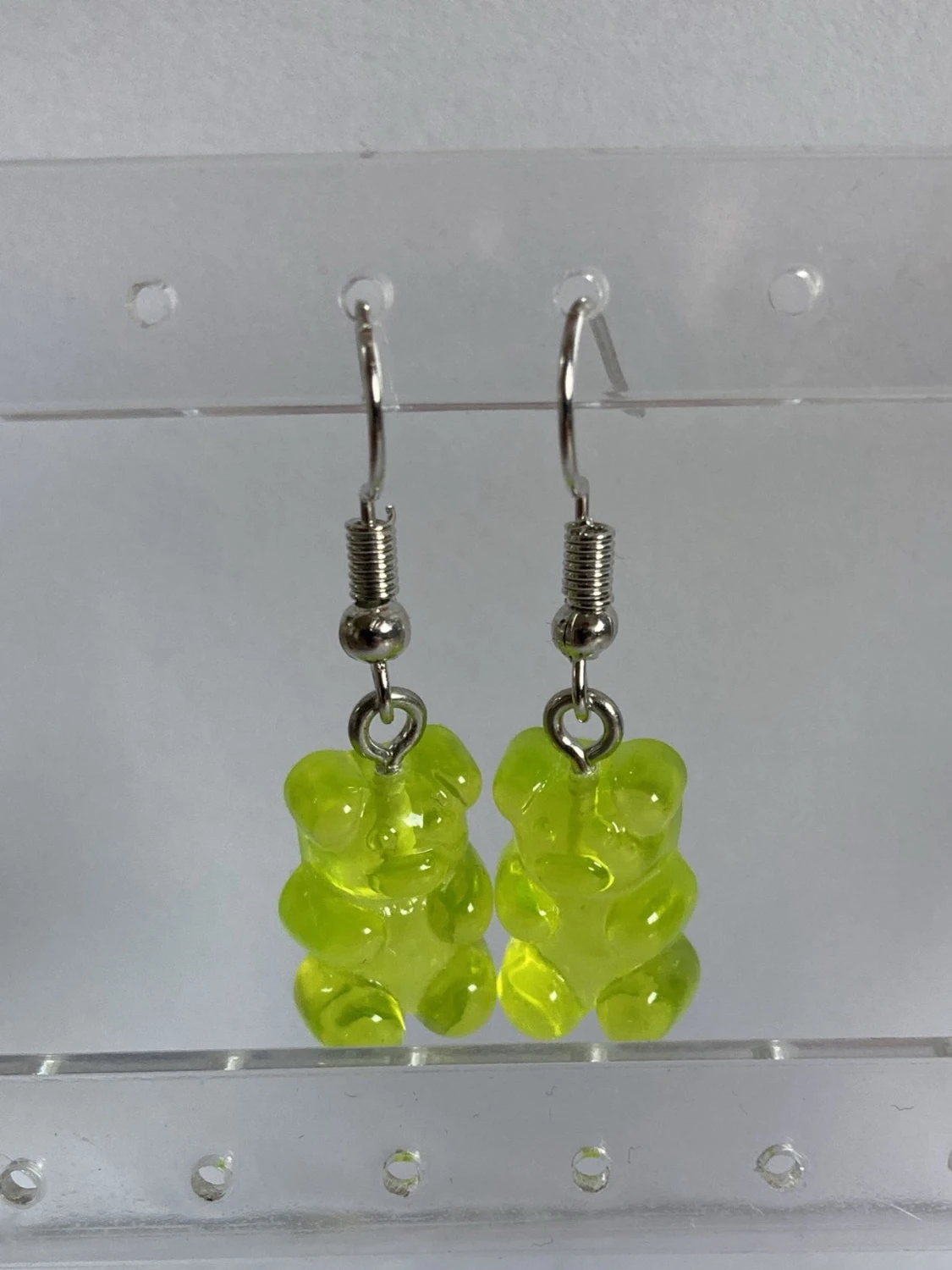  Gröna gummibjörns örhängen 