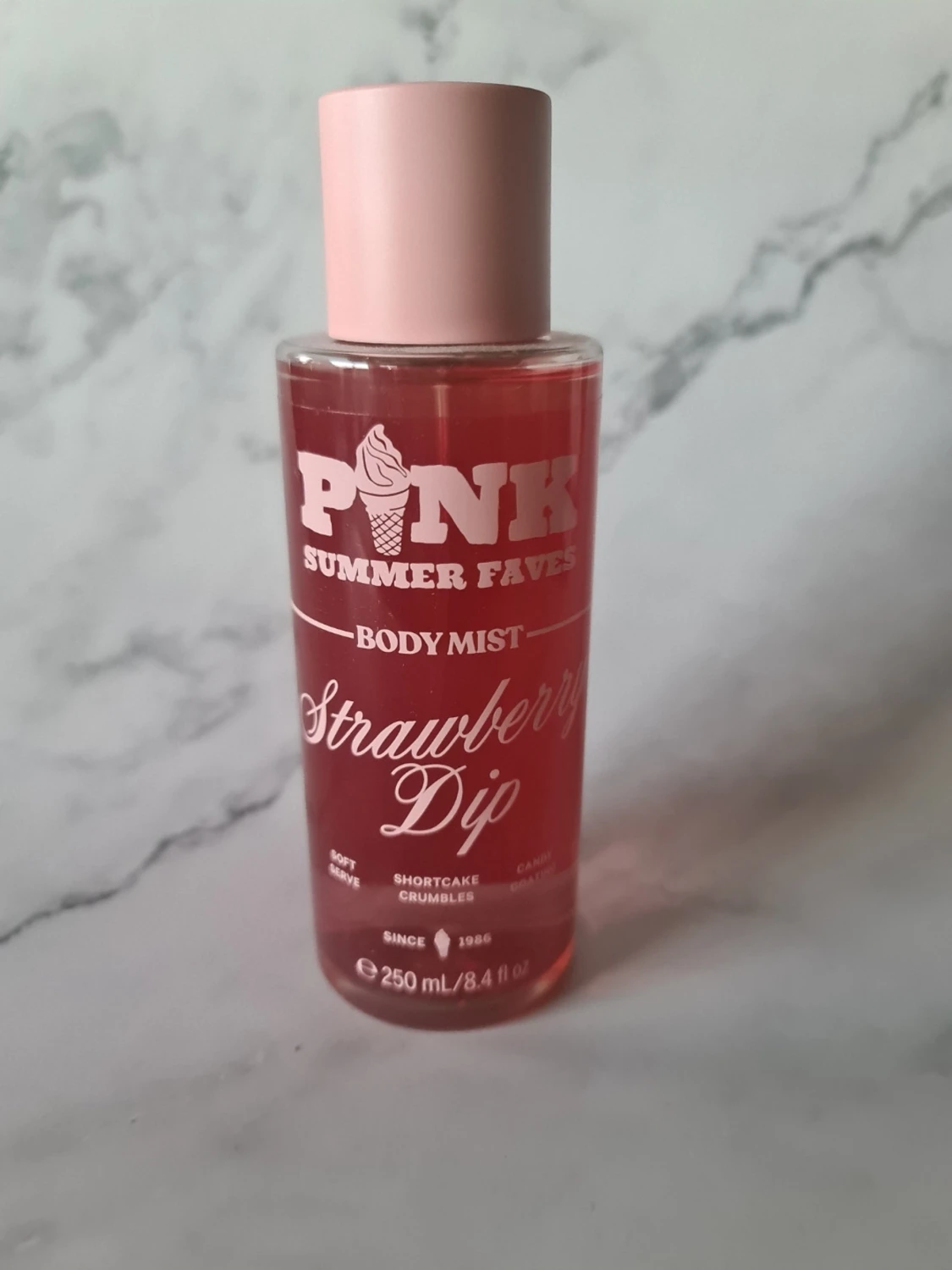 PINK Strawberry Dip Body Mist