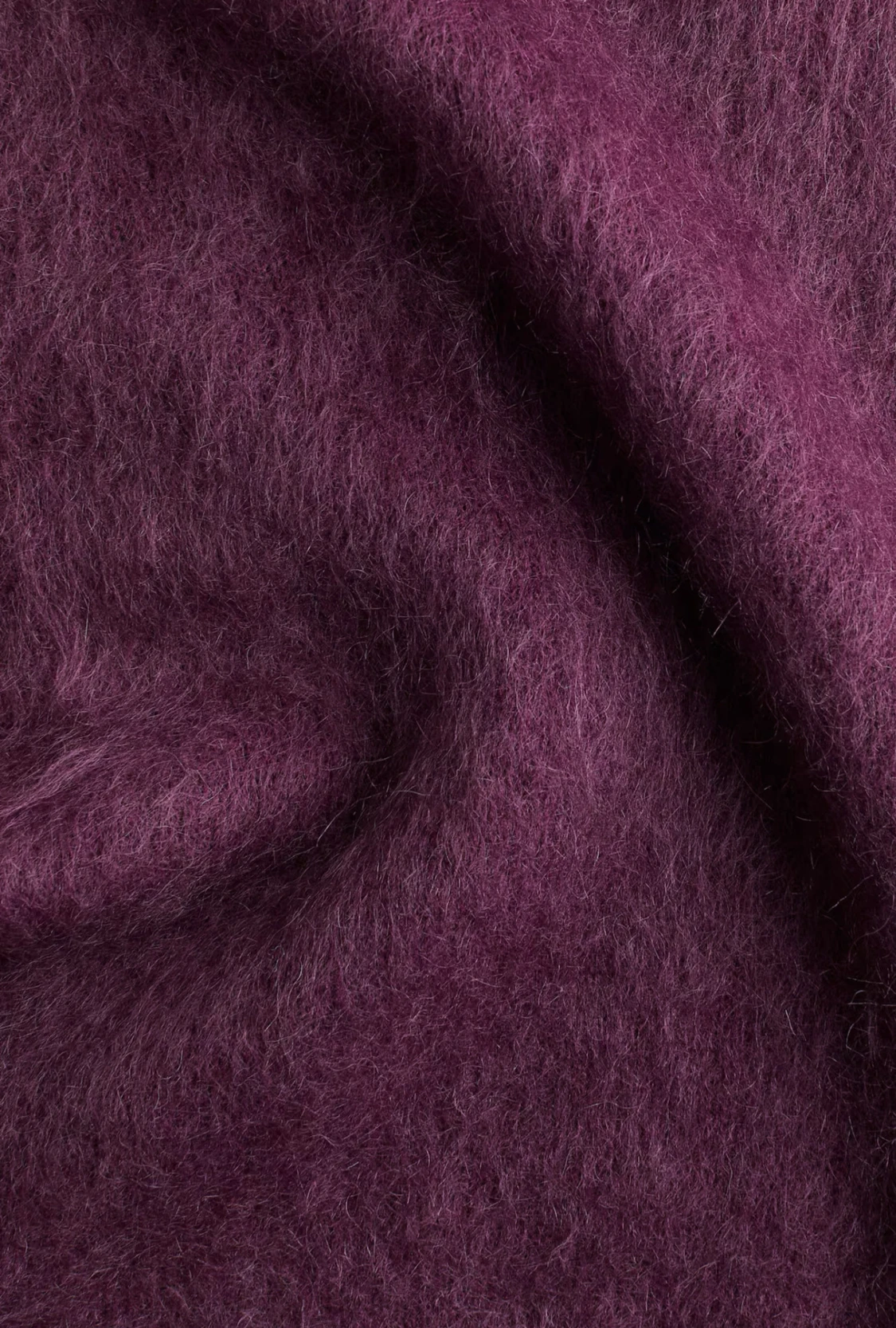 Stickad topp i mohair mix  - 1