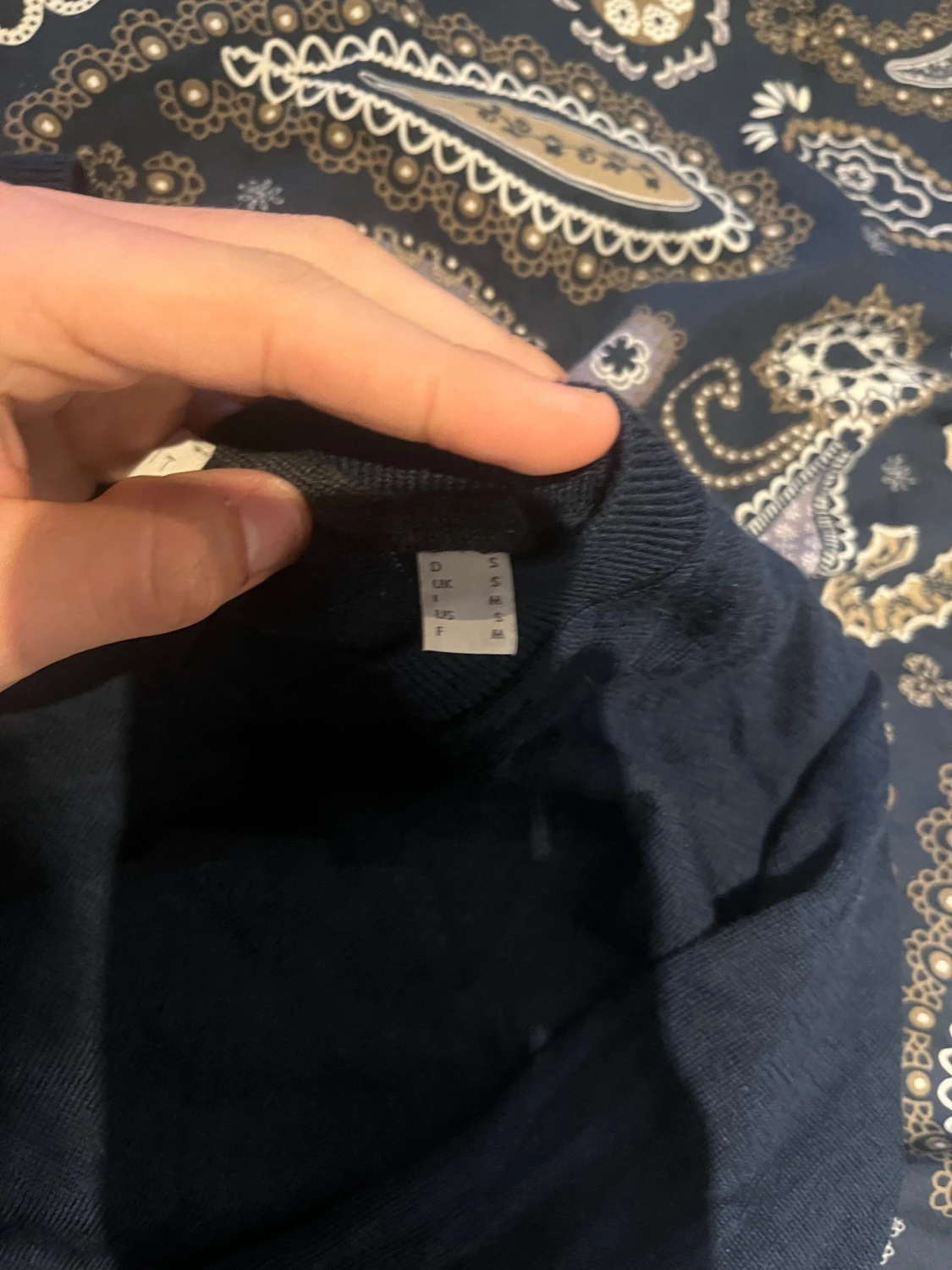 Mörkblå merinoulltröja från Esprit - 2