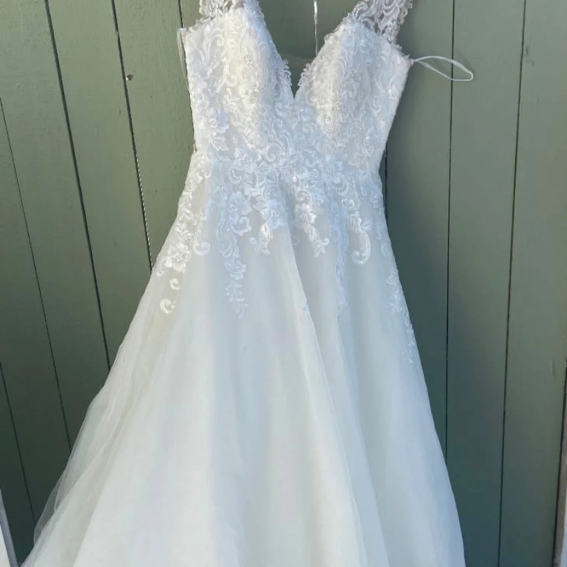 Vit Crème bröllopsklänning f. Ladybird - 3