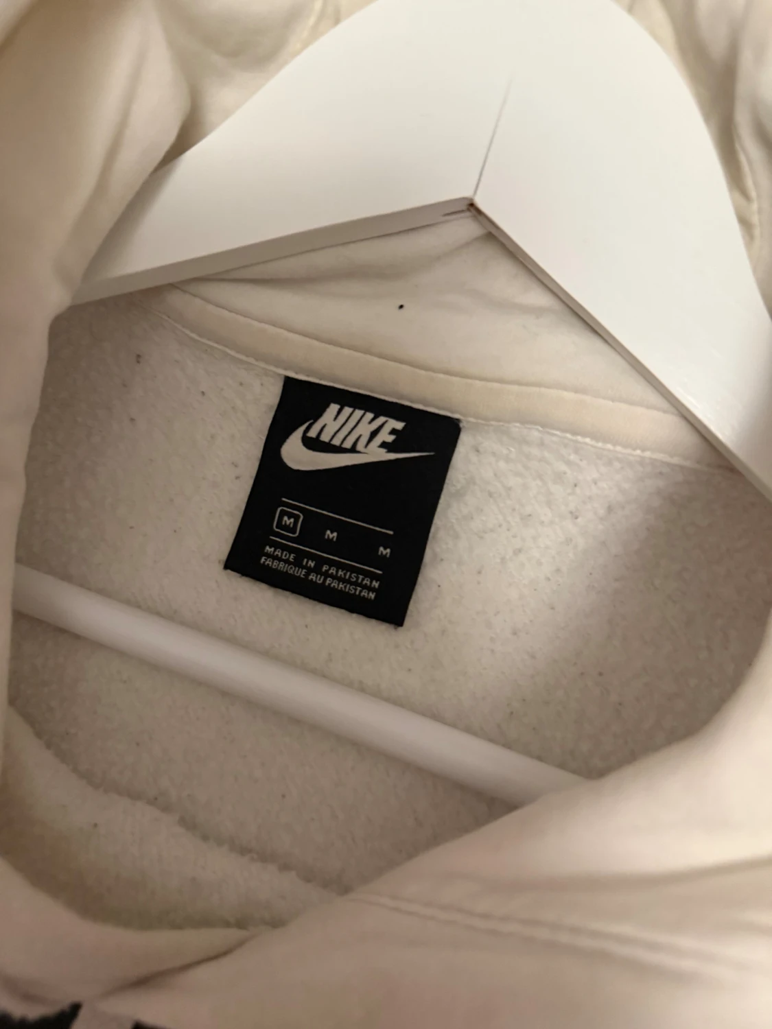 Vit hoodie från Nike med logga - 2